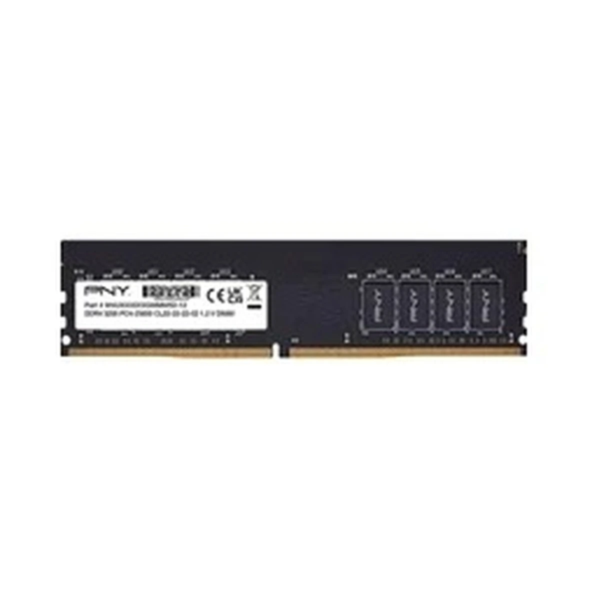 PNY Performance MD8GSD43200-SI 8GB (1x 8GB) DIMM System Memory, 3200MHz, DDR4, CL22 - Bulk