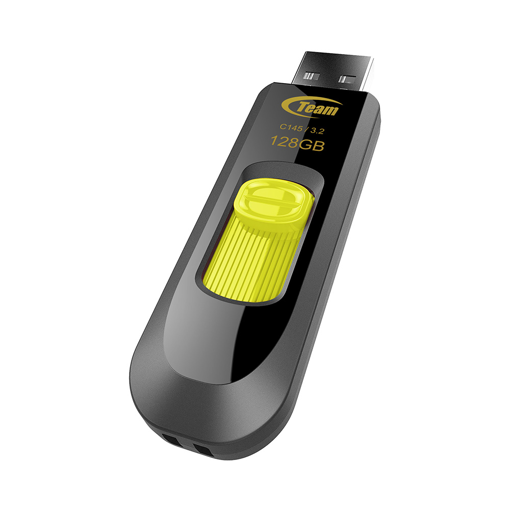 Team C145 128GB USB 3.0 Yellow USB Flash Drive