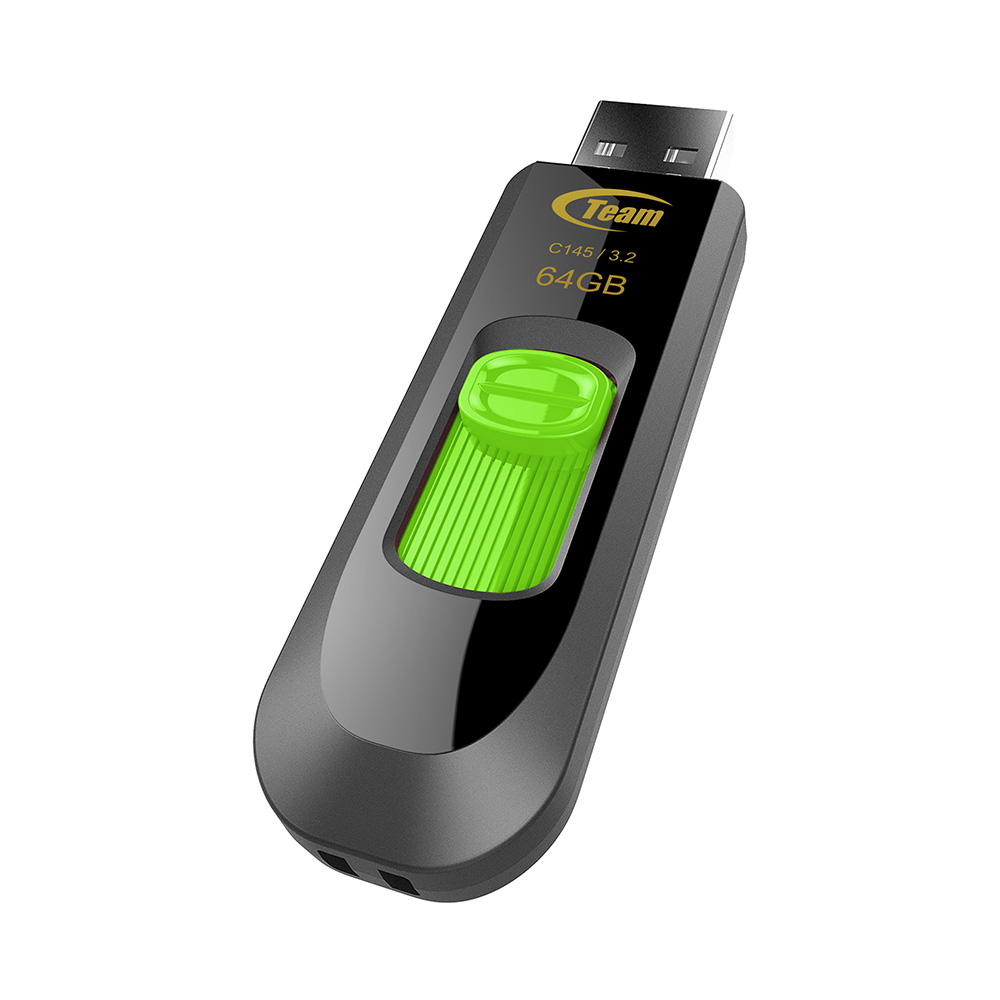 Team C145 64GB USB 3.0 Green USB Flash Drive