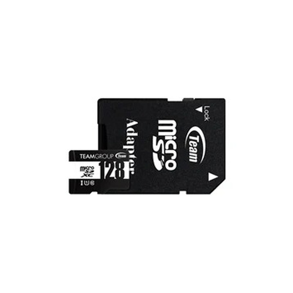 Team 128GB Micro SDXC UHS-1 Class 10 Flash Card with Adapter
