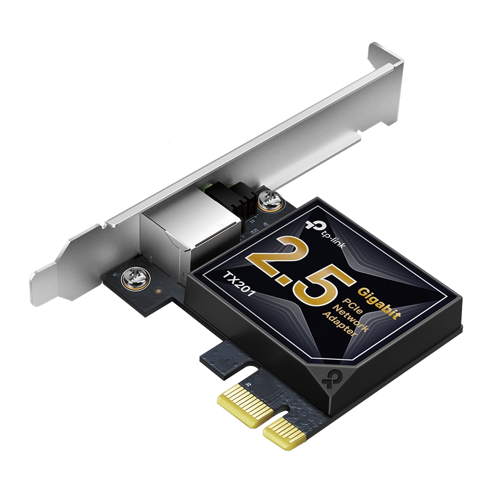 TP-Link TX201 V1 - Network adapter - PCIe 2.1 x4 low profile - 100M/1G/2.5G Gigabit Ethernet x 1
