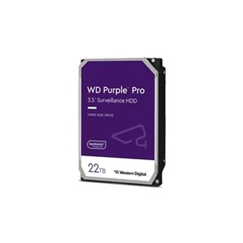 WD Purple Pro WD221PURP - Hard drive - 22 TB - surveillance, smart video - internal - 3.5" - SATA 6Gb/s - 7200 rpm - buffer: 512 MB
