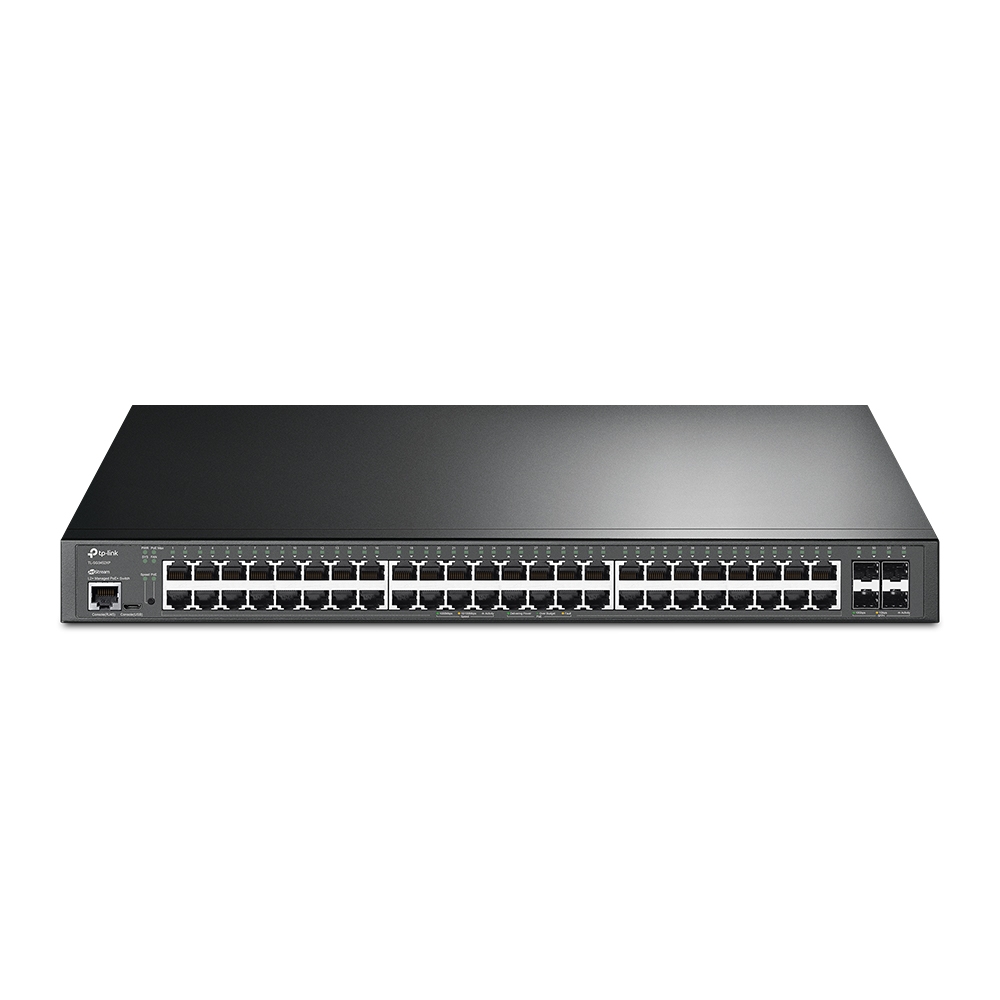 TP-Link JetStream TL-SG3452XP V2.6 - Switch - L2+ - Managed - 48 x 10/100/1000 (PoE+) + 4 x 10 Gigabit SFP+ - rack-mountable - PoE+ (500 W)