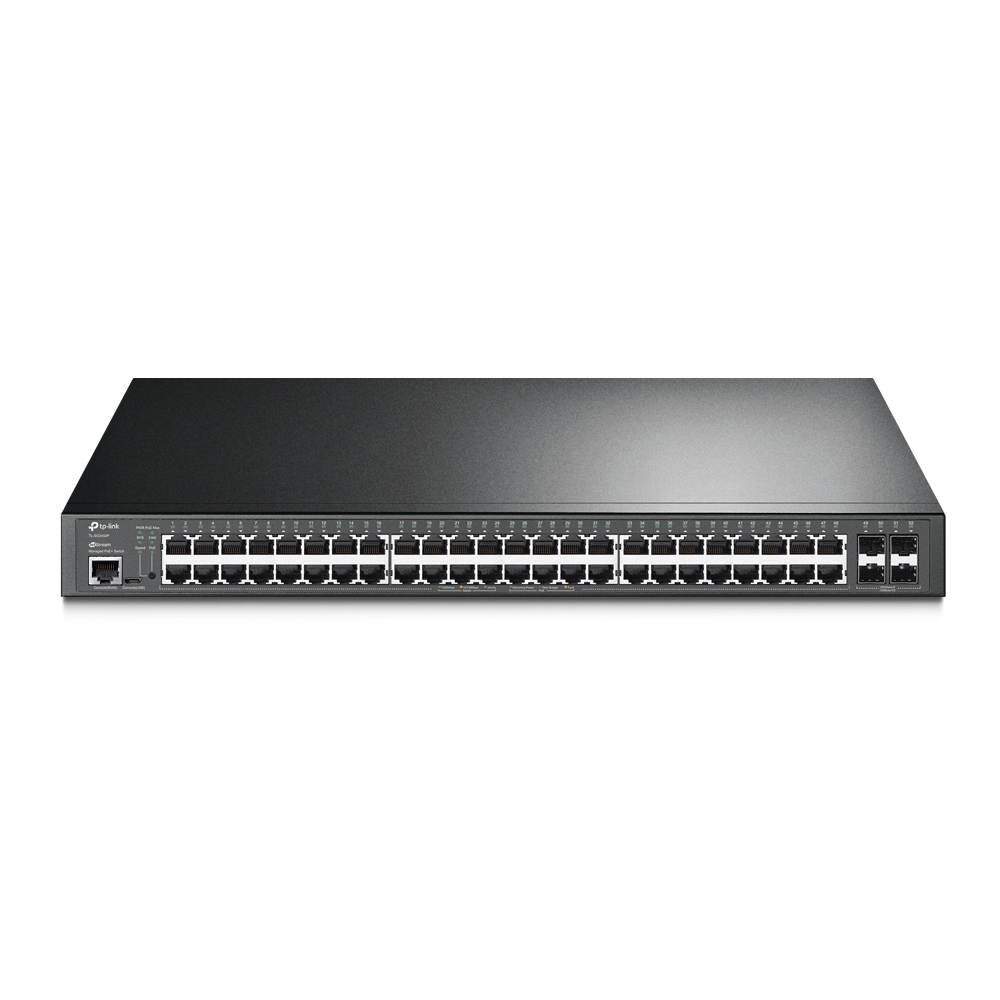 TP-Link JetStream TL-SG3452P V3.26 - Switch - L2+ - Managed - 48 x 10/100/1000 (PoE+) + 4 x Gigabit SFP - rack-mountable - PoE+ (384 W)