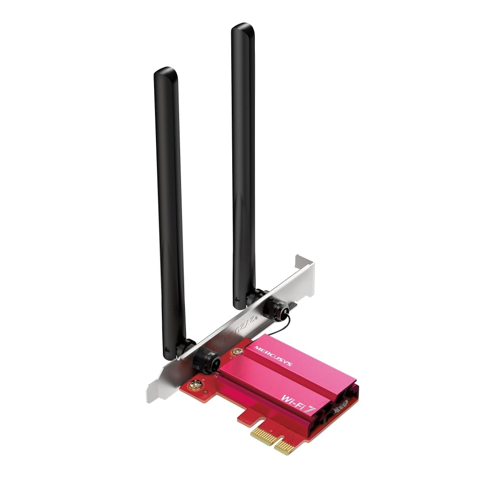 Mercusys MA37BE V1 - Network adapter - PCIe - Wi-Fi 5, Wi-Fi 6, Wi-Fi 7, Bluetooth