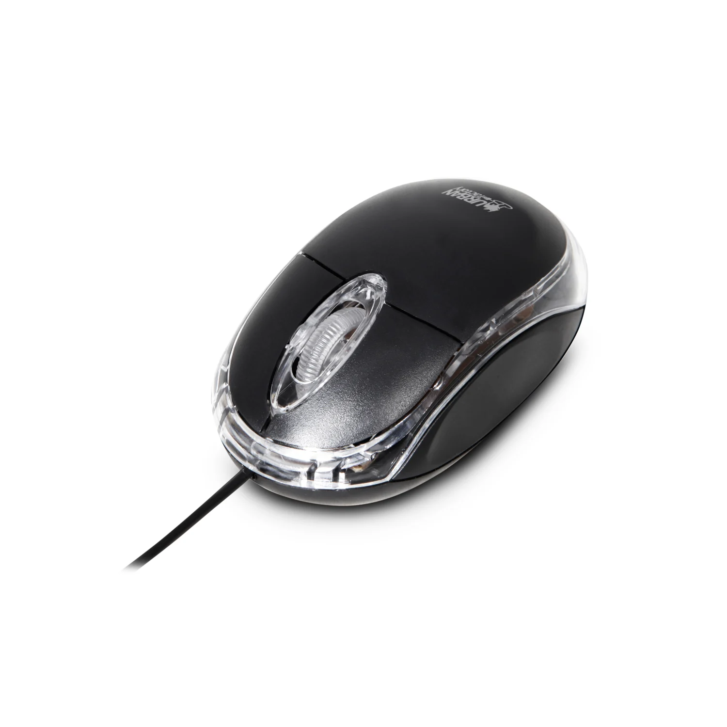 Urban Factory CRISTAL MOUSE OPTICAL USB 2.0 800DPI INTERNAL LIGHT BLACK