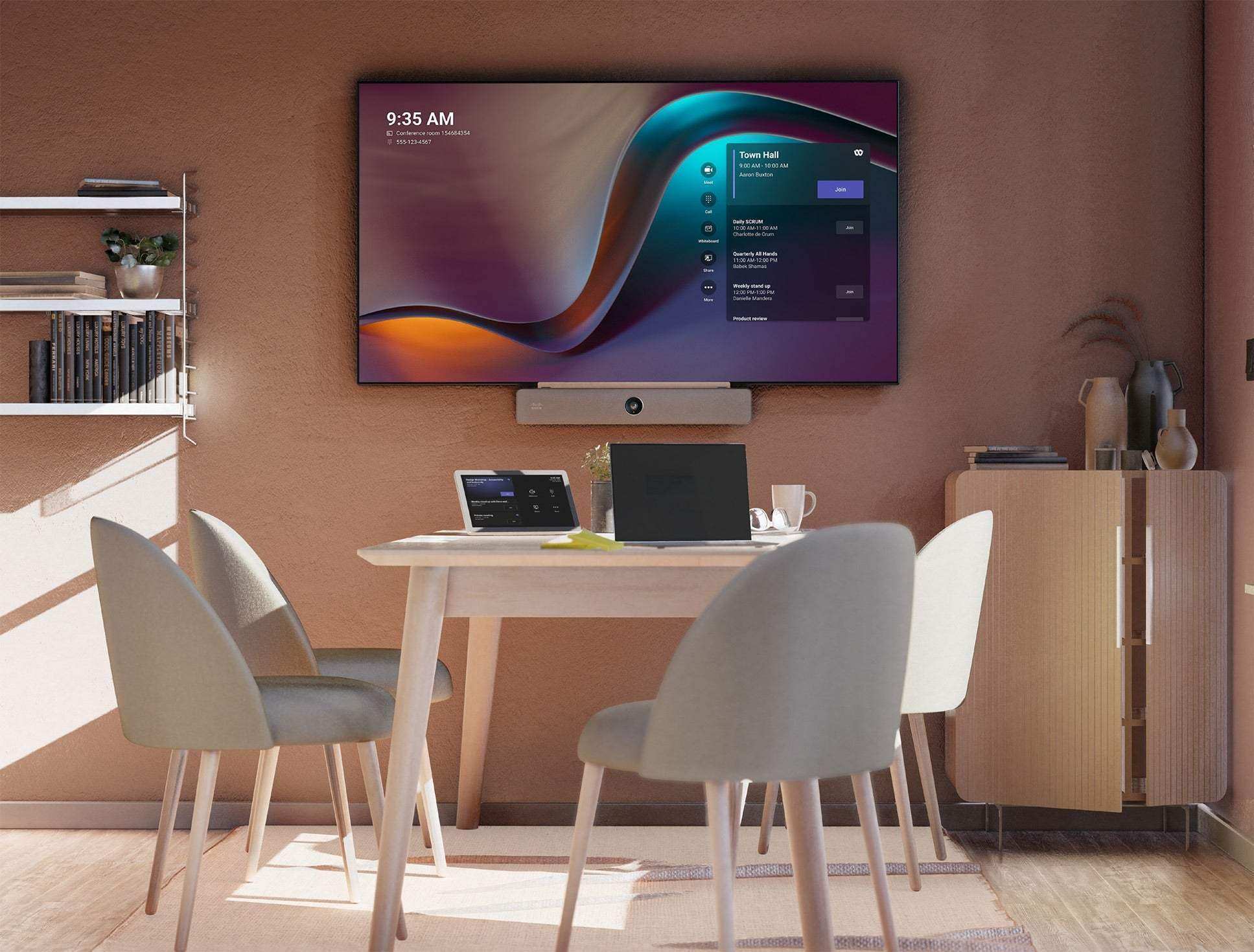 CARBON CISCO WEBEX ROOM BAR W/TABLE STAND NAVIGATOR