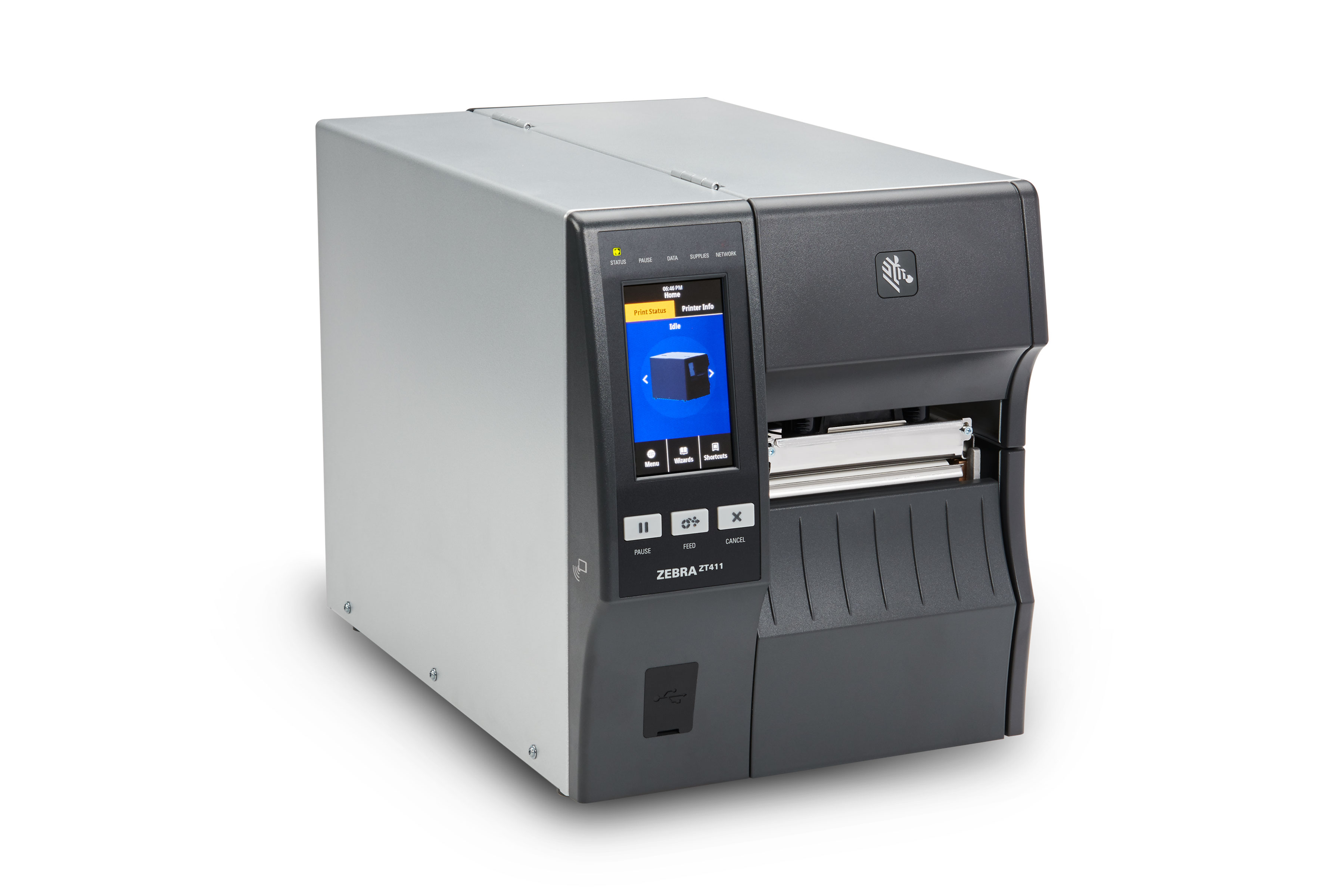 ZT411 TT PRINT 4IN 203DPI EU/UK USB LAN BT 4.1/MFI HOST