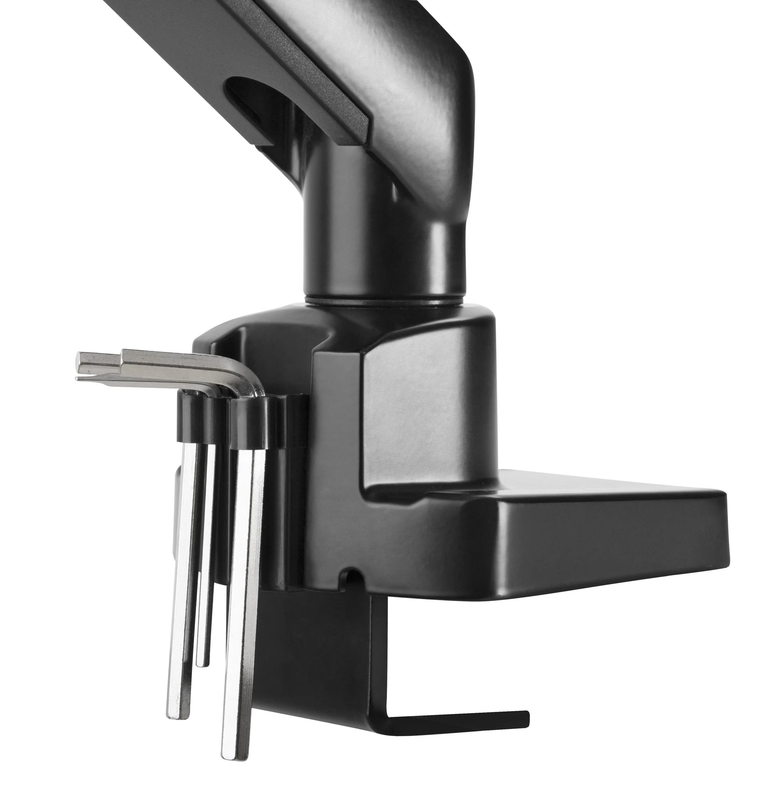 SINGLE MONITOR MOUNT BLACK ARTICULATING ARM