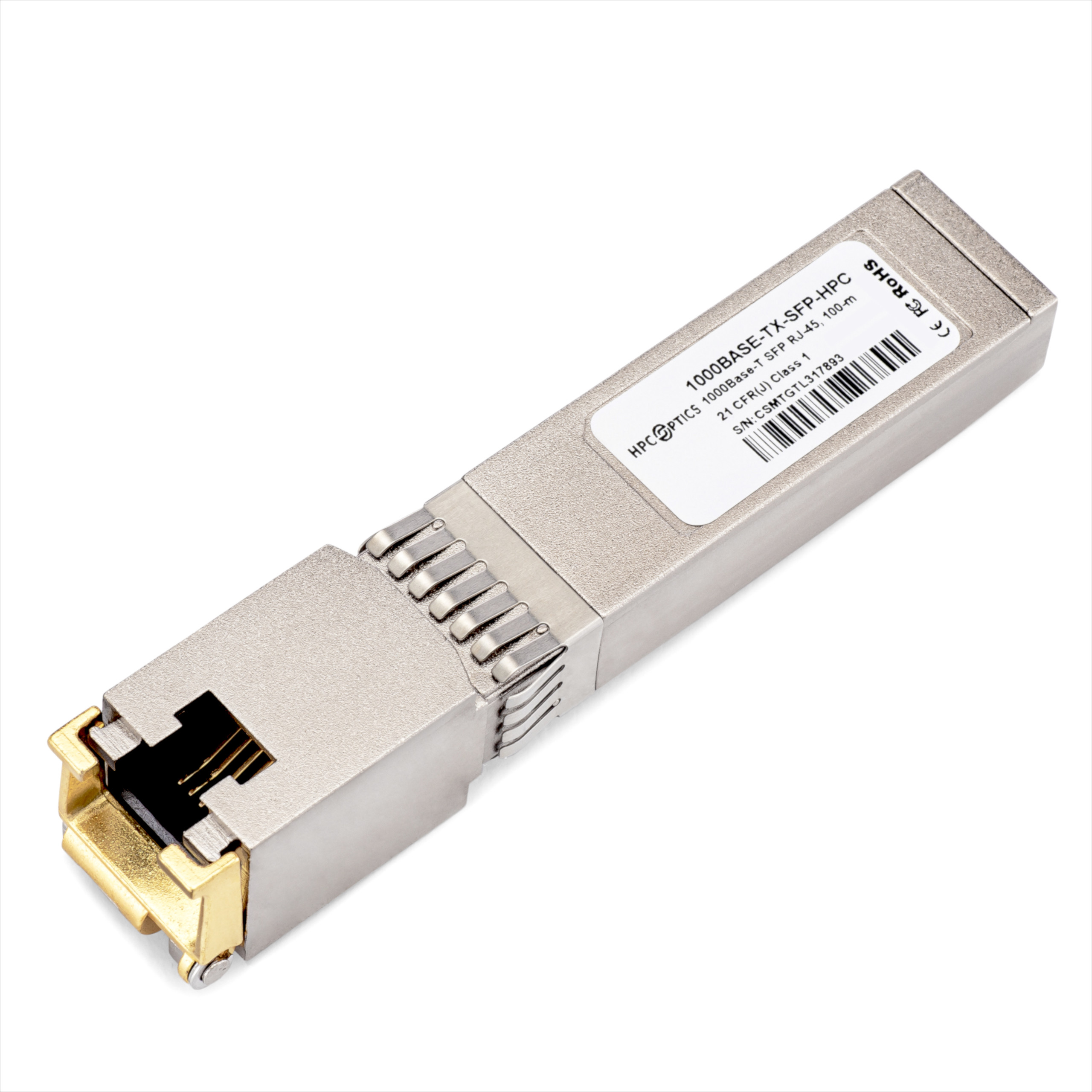1000BASE-T SFP TRANSCEIVER MODULE FOR CATEGORY 5 COPPER WIR