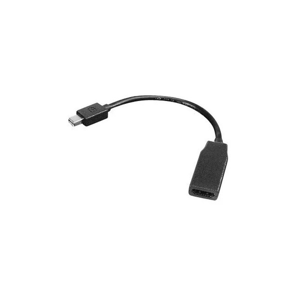 Lenovo - Display cable - Mini DisplayPort (M) to HDMI (F) - 20 cm - for ThinkCentre M75t Gen 2, ThinkPad P51, ThinkStation P330 Gen 2, P34X, P350, P520, P620