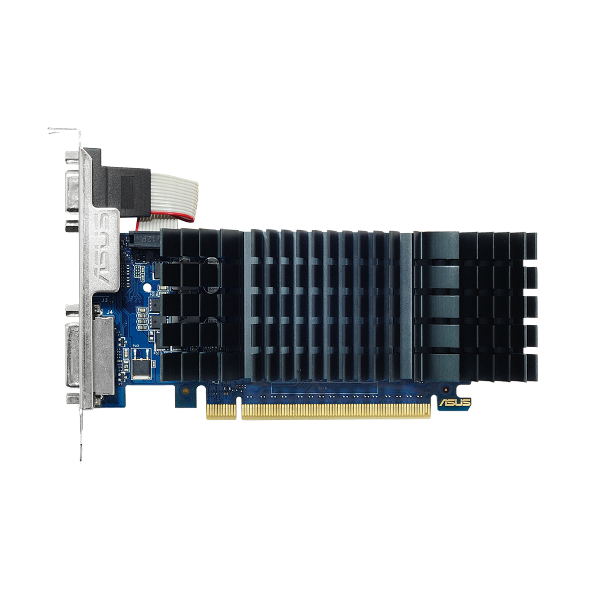 ASUS GT730-SL-2GD5-BRK - Graphics card - GF GT 730 - 2 GB GDDR5 - PCIe 2.0 low profile - DVI, D-Sub, HDMI - fanless