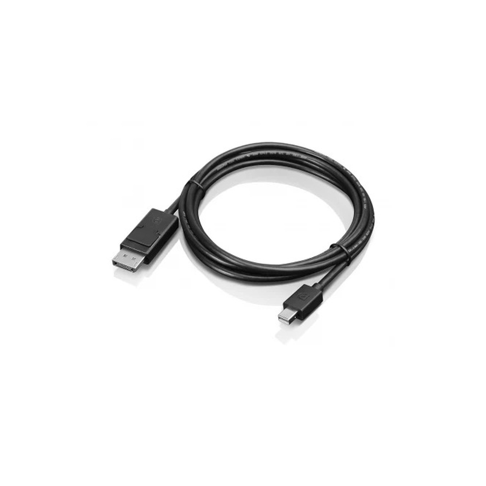 Lenovo - DisplayPort cable - Mini DisplayPort (M) to DisplayPort (M) - 2 m - for ThinkCentre M75t Gen 2, ThinkPad P51, ThinkStation P330 Gen 2, P34X, P350, P520, P620