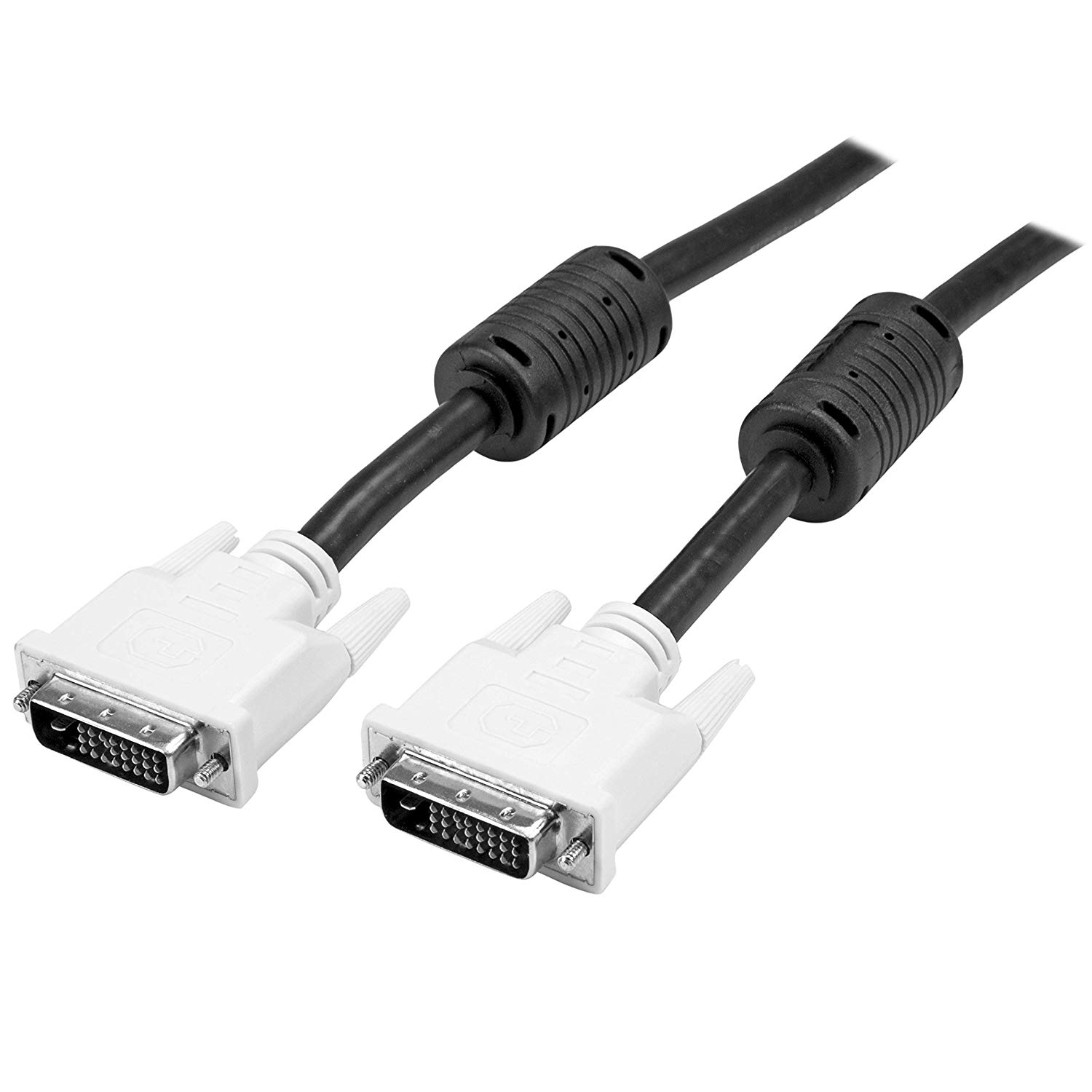StarTech 2m DVI-D Dual Link Cable - Male to Male DVI-D Digital Video Monitor Cable - 25 pin DVI-D Cable M/M Black 2 Meter - 2560x1600 (DVIDDMM2M) - DVI cable - dual link - DVI-D (M) to DVI-D (M) - 2 m - black