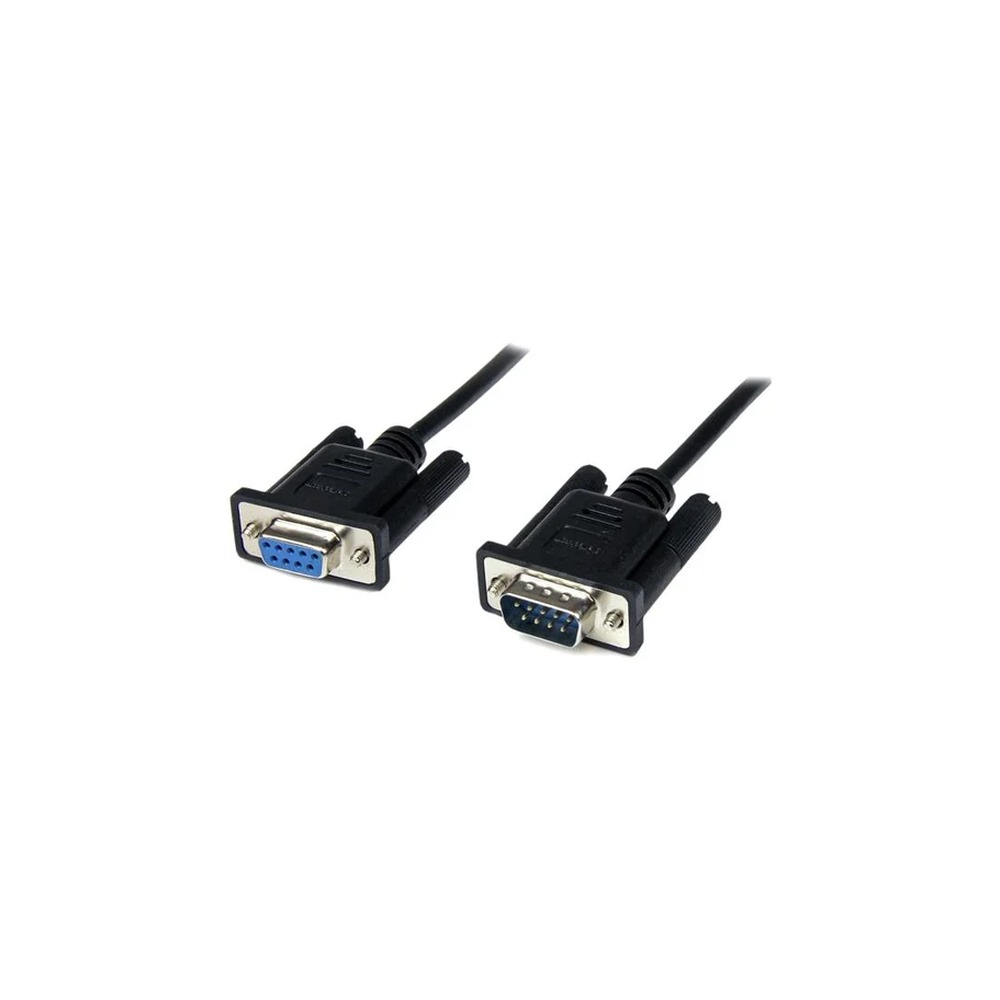 StarTech 1m Black DB9 RS232 Serial Null Modem Cable F/M - DB9 Male to Female - 9 pin Null Modem Cable - 1x DB9 (M), 1x DB9 (F), Black - Null modem cable - DB-9 (F) to DB-9 (M) - 1 m - black - for P/N: 1P3FPC-USB-SERIAL, ICUSB2321F, ICUSB2324, ICUSB2324I,