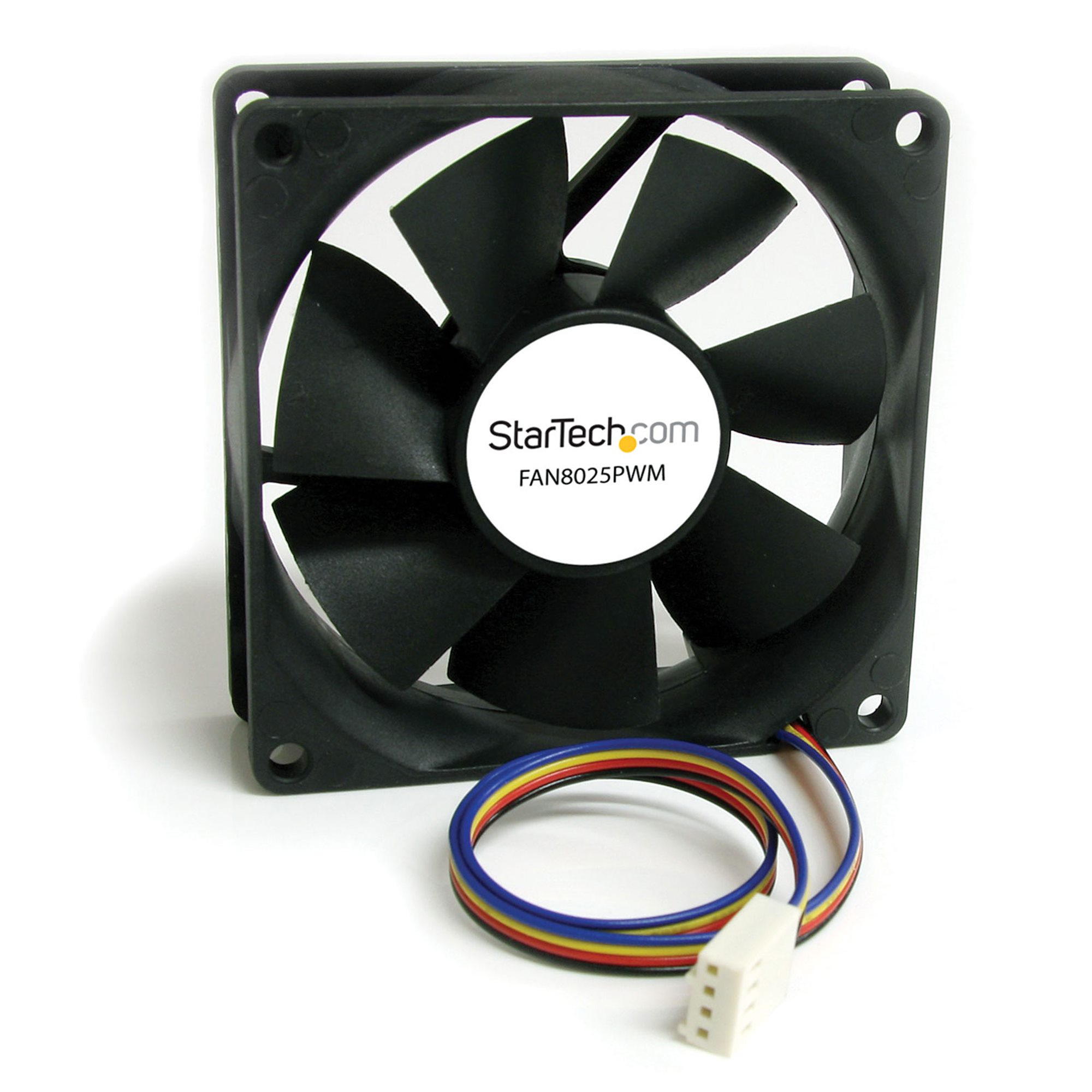 Startech 80x25mm Computer Case Fan with PWM - Pulse Width Modulation Connector - computer cooling Fan - 80mm Fan - pwm Fan (FAN8025PWM) - Case fan - 80 mm - black
