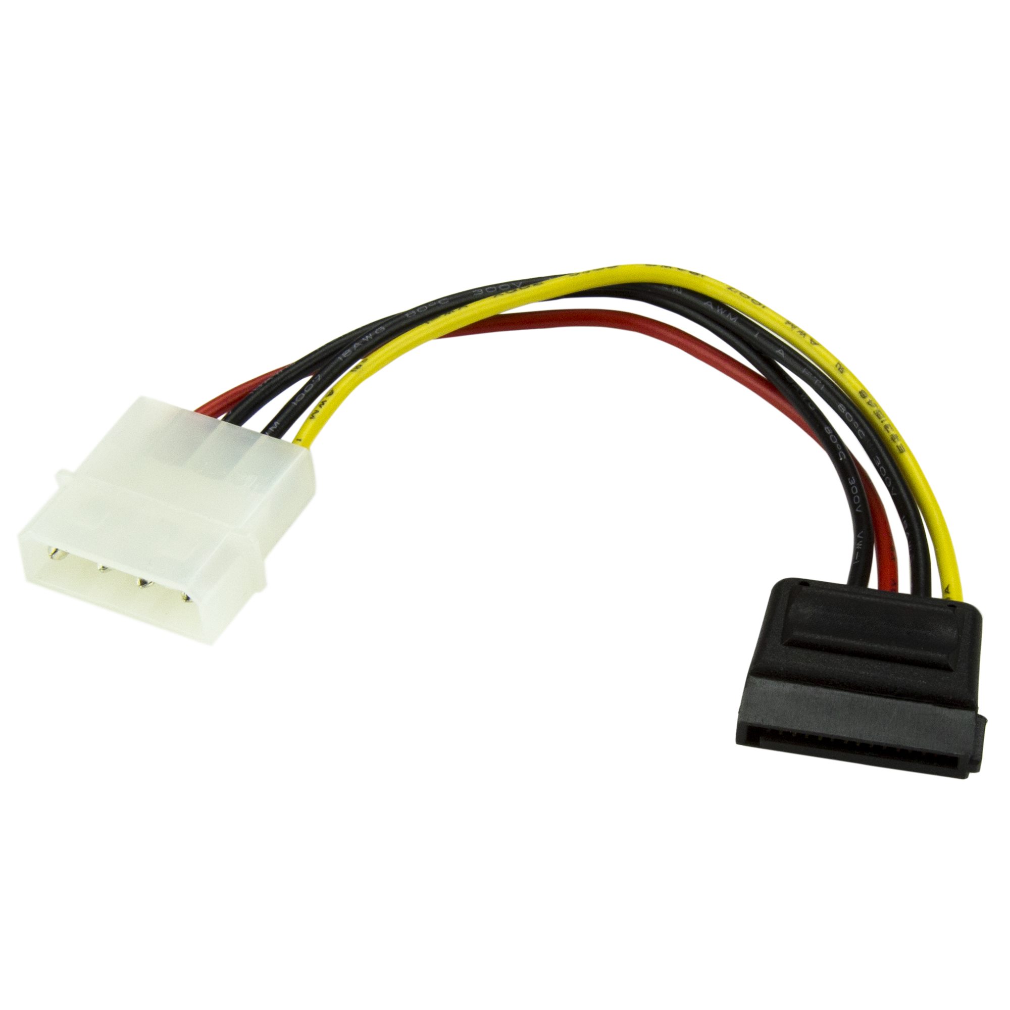 StarTech 6in 4 Pin LP4 to SATA Power Cable Adapter - LP4 to SATA - 6in LP4 to SATA Cable - 4 pin to SATA power - Power cable - SATA power (M) to 4 PIN internal power (M) - 0.2 m - for P/N: BRACKET125PTP, PEXUSB311AC3, PEXUSB312A1C1H, PEXUSB312A2C2V, PEXUS