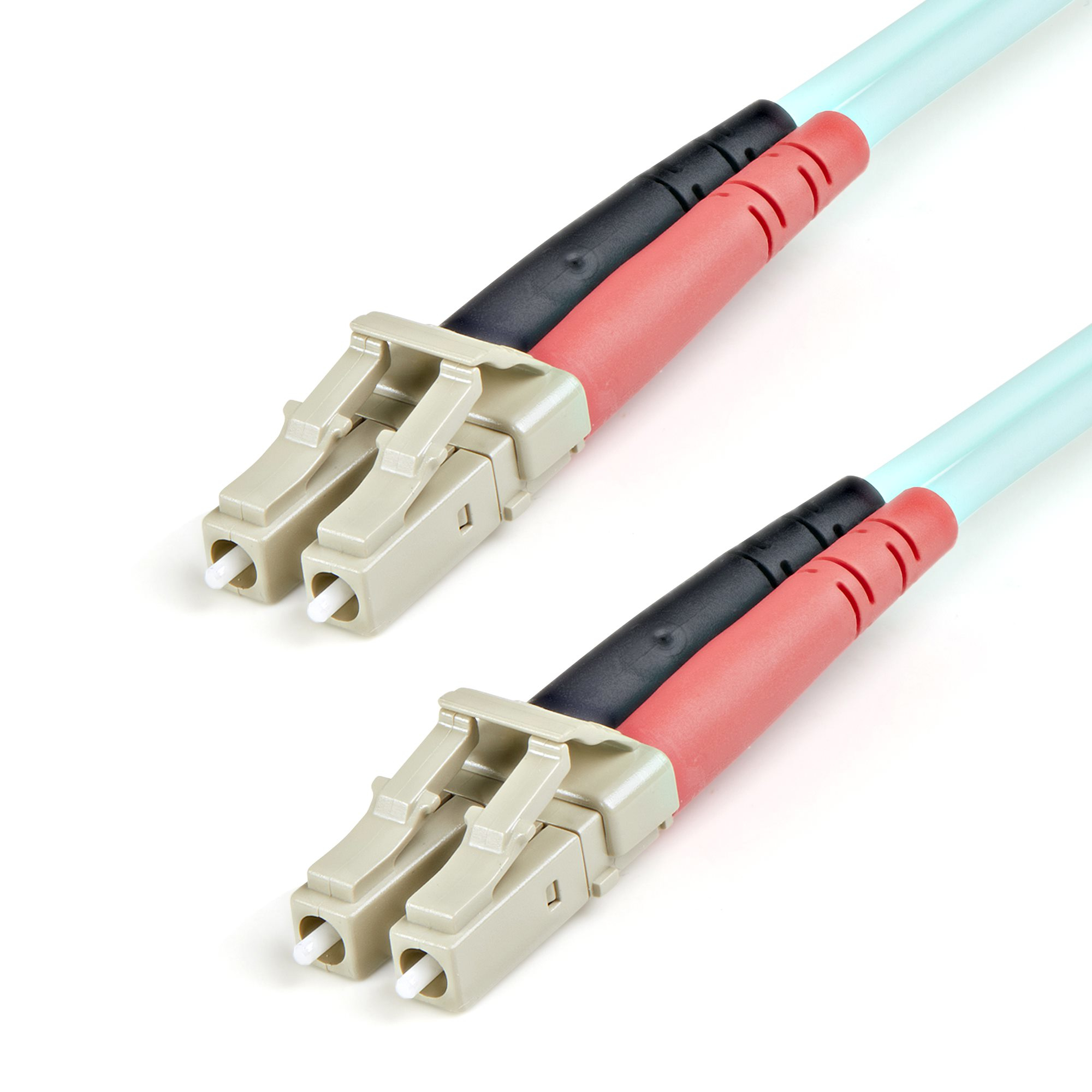 Startech 1m (3ft) LC/UPC to LC/UPC OM3 Multimode Fiber Optic Cable, Full Duplex 50/125µm Zipcord Fiber Cable, 100G Networks, LOMMF/VCSEL, <0.3dB Low Insertion Loss - LSZH Fiber Patch Cord - Patch cable - LC multi-mode (M) to LC multi-mode (M) - 1 m - 1 m