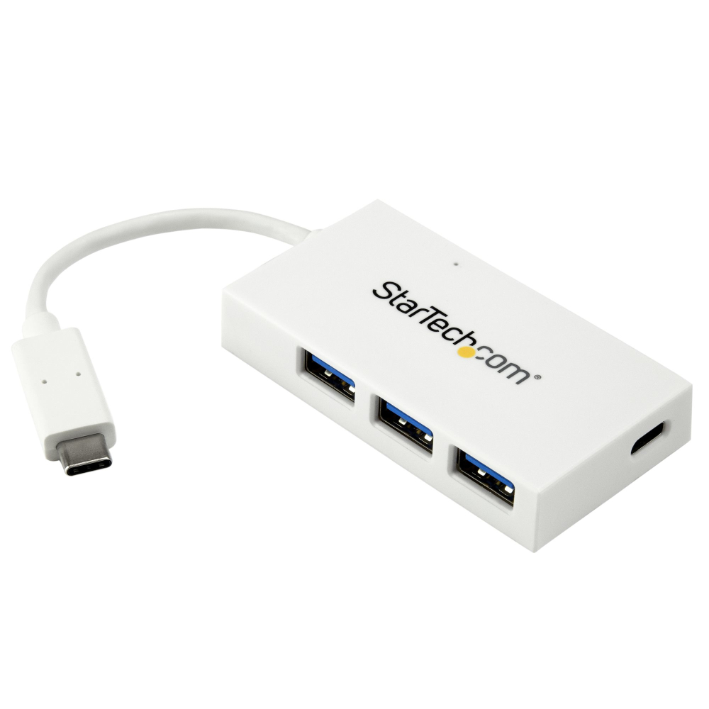 Startech 4-Port USB 3.0 Hub - Powered USB 3.1 Gen 1 Hub - USB-C to 1x USB-C and 3x USB-A Adapter - USB-C Port Expander (HB30C3A1CFB) - Hub - 4 x SuperSpeed USB 3.0 - desktop - for P/N: CFASTRWU3C, SDMSDRWU3AC, TB3DK2DPPD, TB3DK2DPPDUE, TB3DKDPMAW, TB3DKDP