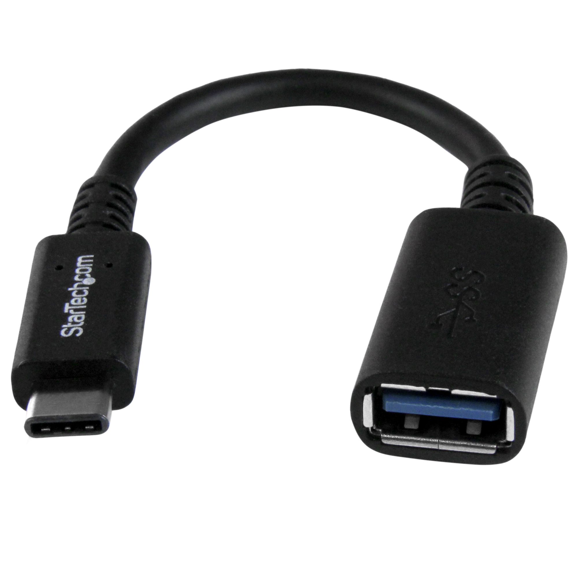 StarTech USB-C to USB Adapter - 6in - USB-IF Certified - USB-C to USB-A - USB 3.1 Gen 1 - USB C Adapter - USB Type C (USB31CAADP) - USB adapter - USB-C (M) to USB Type A (F) - USB 3.0 - 15.2 cm - black - for P/N: DK31C3HDPD, DK31C3HDPDUE, DKM30CHDPD, DKM3