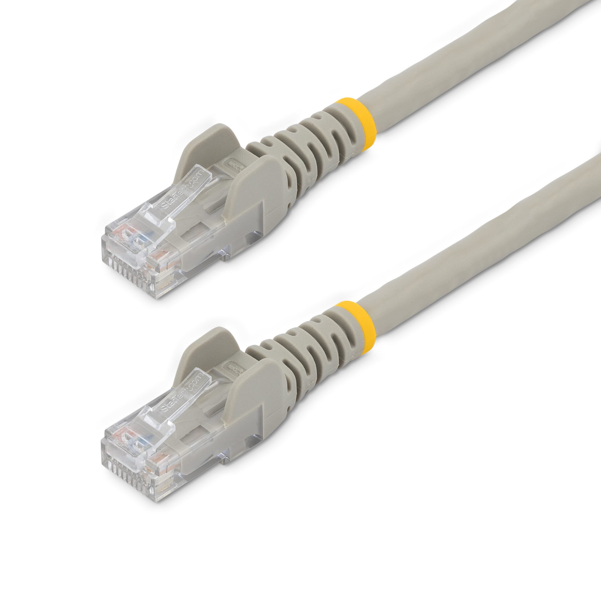 Startech 5m CAT6 Ethernet Cable, 10 Gigabit Snagless RJ45 650MHz 100W PoE Patch Cord, CAT 6 10GbE UTP Network Cable w/Strain Relief, Grey, Wiring is UL Certified/TIA - Category 6 - 24AWG (N6PATC5MGR) - Patch cable - RJ-45 (M) to RJ-45 (M) - 5 m - UTP - CA