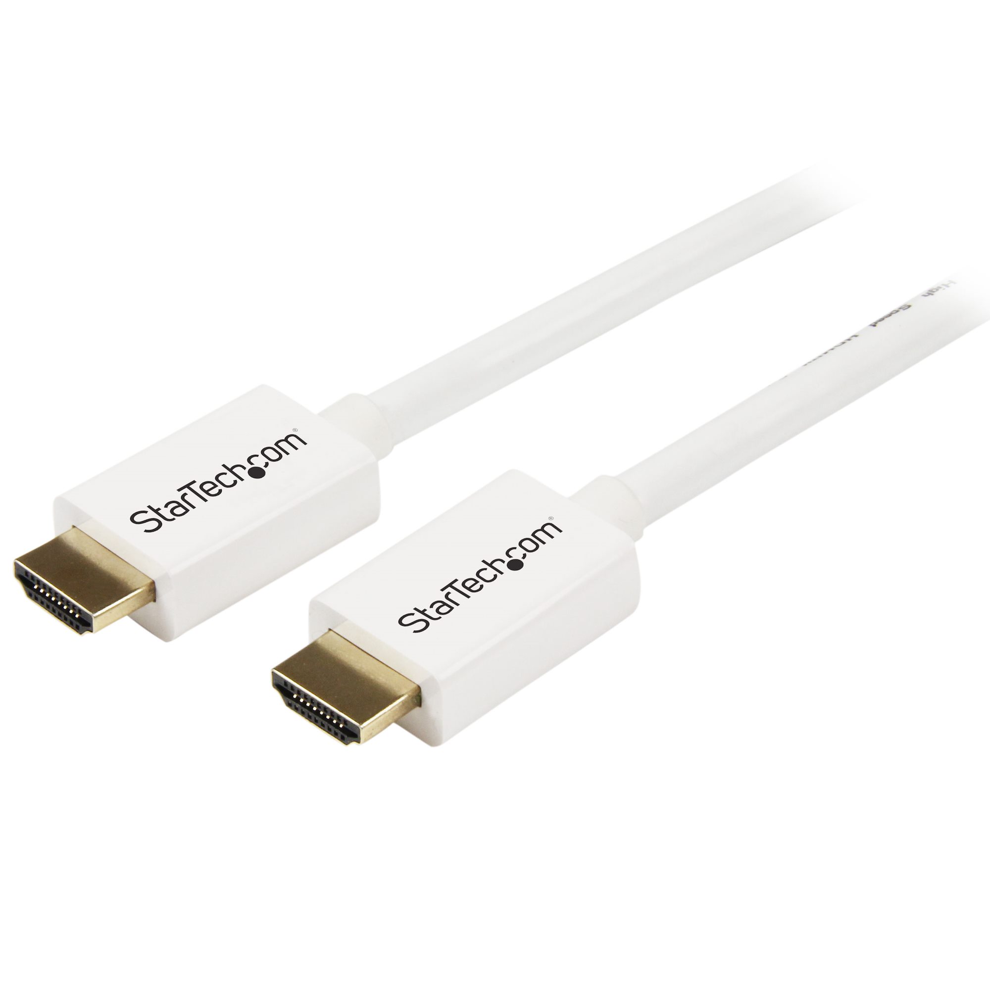 Startech 7m/23 ft CL3 Rated HDMI Cable with Ethernet, In Wall Rated HDMI Cable 4K 30Hz, UHD High Speed HDMI Cable 10.2 Gbps Bandwidth, 4K Ultra HD HDMI 1.4 Video / Display Cable, 30AWG - Long White HDMI Cable - HDMI cable - HDMI male to HDMI male - 7 m -
