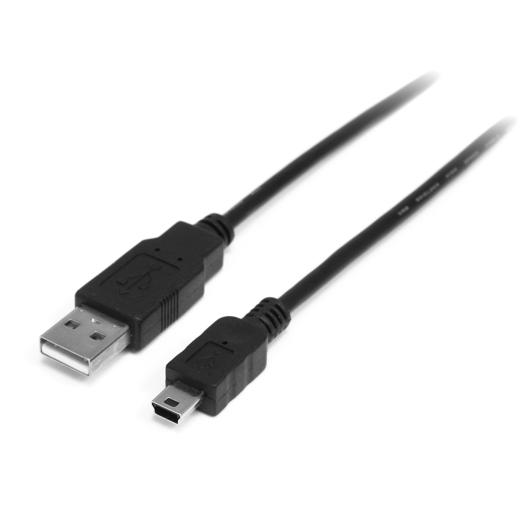StarTech 2m Mini USB 2.0 Cable A to Mini B M/M - USB cable - USB (M) to mini-USB Type B (M) - USB 2.0 - 2 m - black