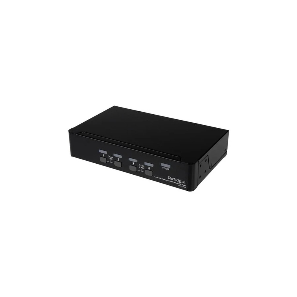 Startech 4 Port DisplayPort KVM Switch w/ Audio - USB, Keyboard, Video, Mouse, Computer Switch Box for 2560x1600 DP Monitor (SV431DPUA) - KVM / audio / USB switch - 4 x KVM / audio / USB - 1 local user - desktop - for P/N: DP4N1USB6, IM12D1500P, SV431RACK
