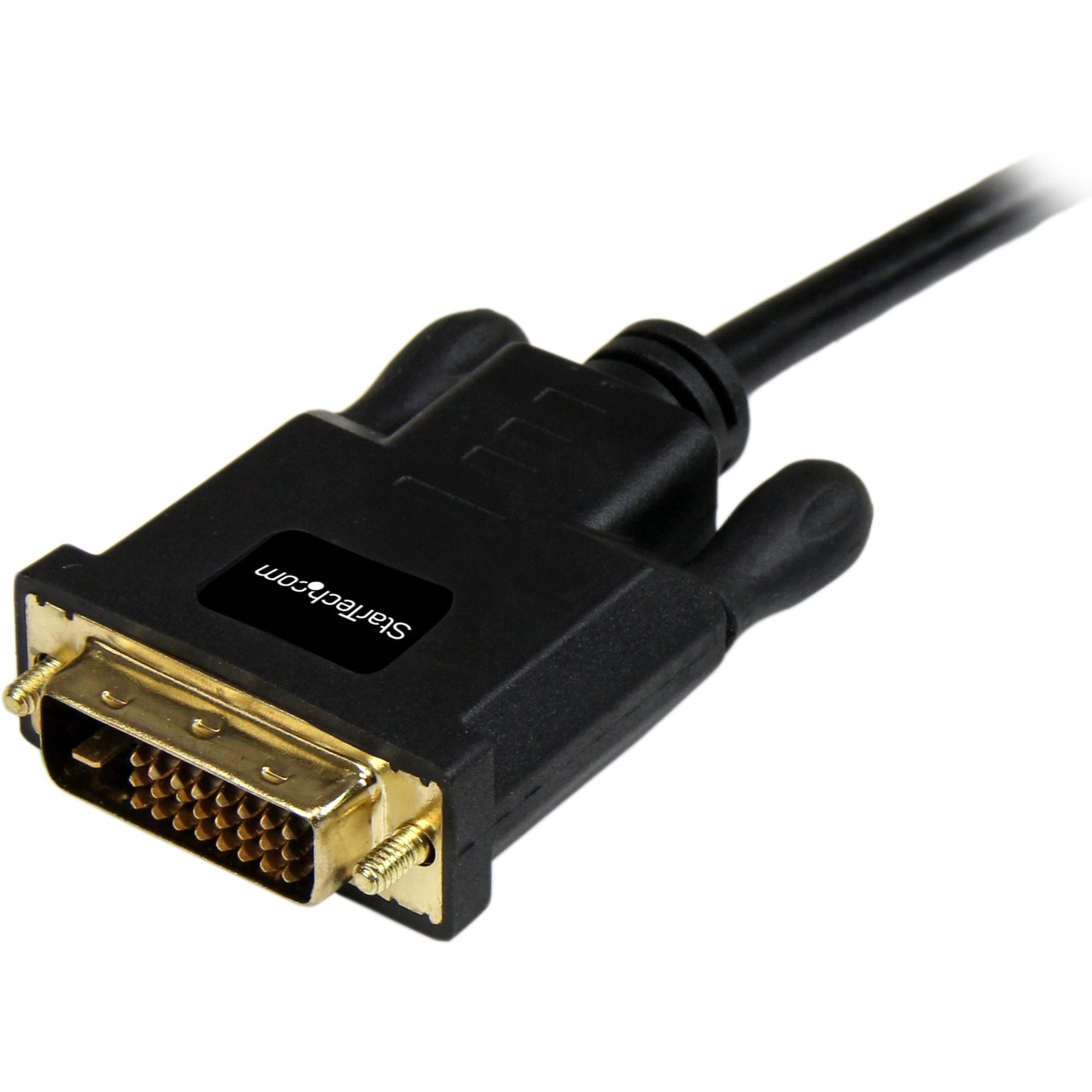 StarTech 6ft Mini DisplayPort to DVI Cable - M/M - mDP Cable for Your DVI Monitor / TV - Windows & Mac Compatible (MDP2DVIMM6B) - DisplayPort cable - Mini DisplayPort (M) to DVI-D (M) - 1.82 m - black