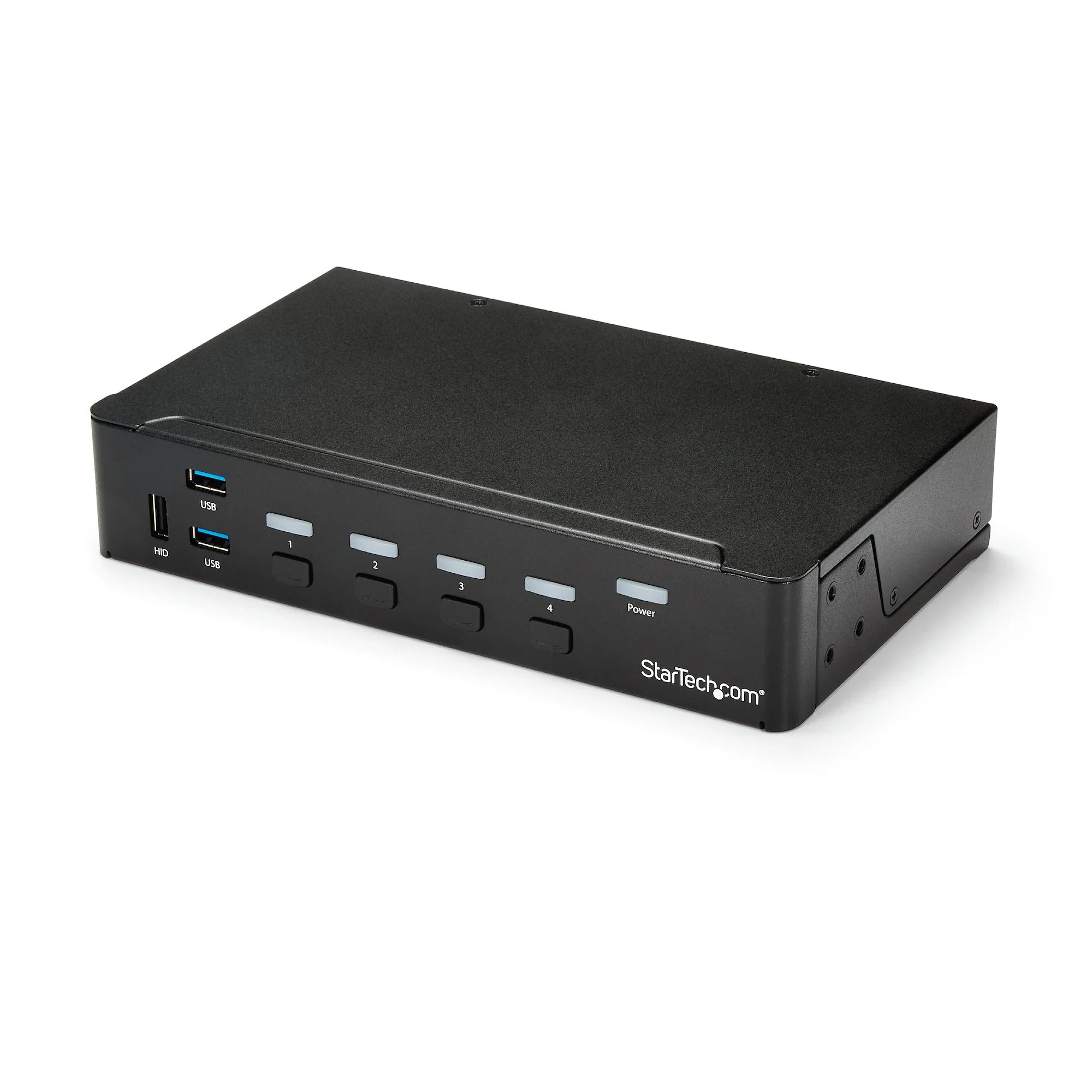 Startech 4 Port HDMI KVM - HDMI KVM Switch - 1080p - USB 3.0 & Audio Support - KVM Video Switch (SV431HDU3A2) - KVM / USB switch - 4 x KVM / audio / USB + 3 x SuperSpeed USB - 1 local user - rack-mountable - AC 120/230 V / DC 9 - 12 V - for P/N: SV431RACK