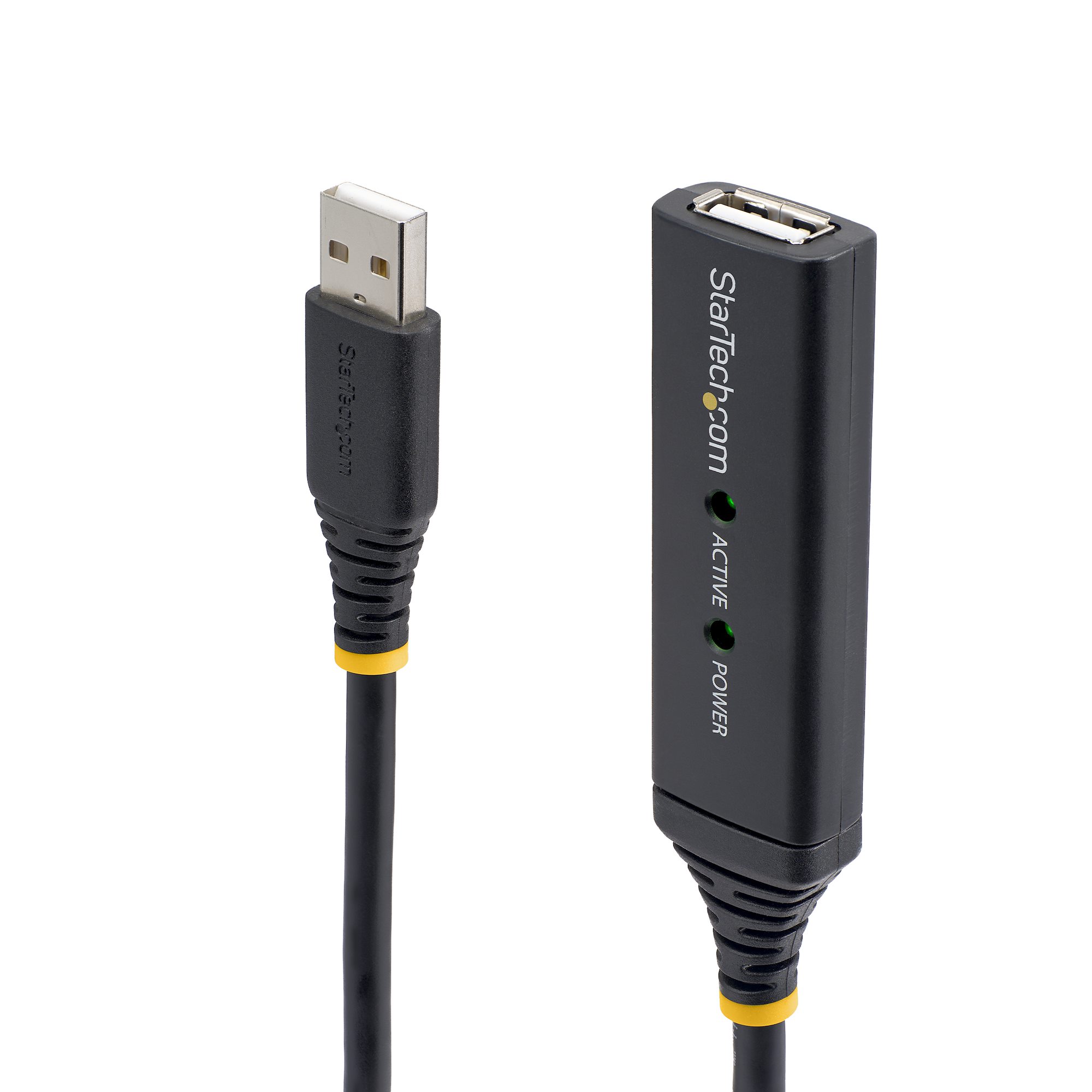 StarTech 15m USB 2.0 Active Extension Cable - M/F - 15 meter USB 2.0 Repeater Cable Cord - USB A Male to USB A Female - 15 m, Black (USB2AAEXT15M) - USB extension cable - USB (F) to USB (M) - USB 2.0 - 15 m - active - black - for P/N: SVA5H2NEUA, UUSBOTG