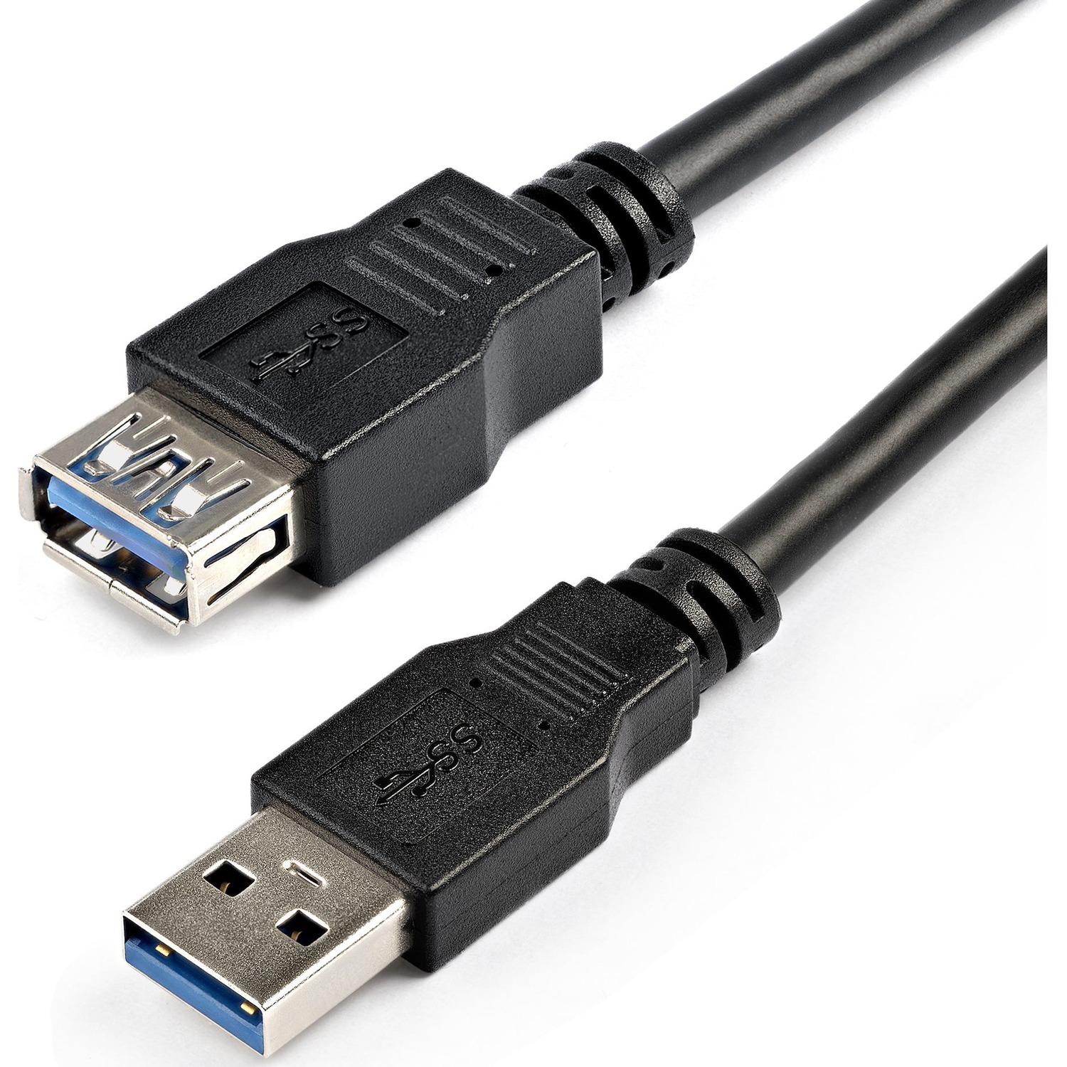 StarTech 2m Black SuperSpeed USB 3.0 Extension Cable A to A - Male to Female USB 3.0 Extender Cable - USB 3.0 Extension Cord - 2 meter (USB3SEXT2MBK) - USB extension cable - USB Type A (F) to USB Type A (M) - USB 3.0 - 2 m - black - for P/N: HB30A4AIB, SV
