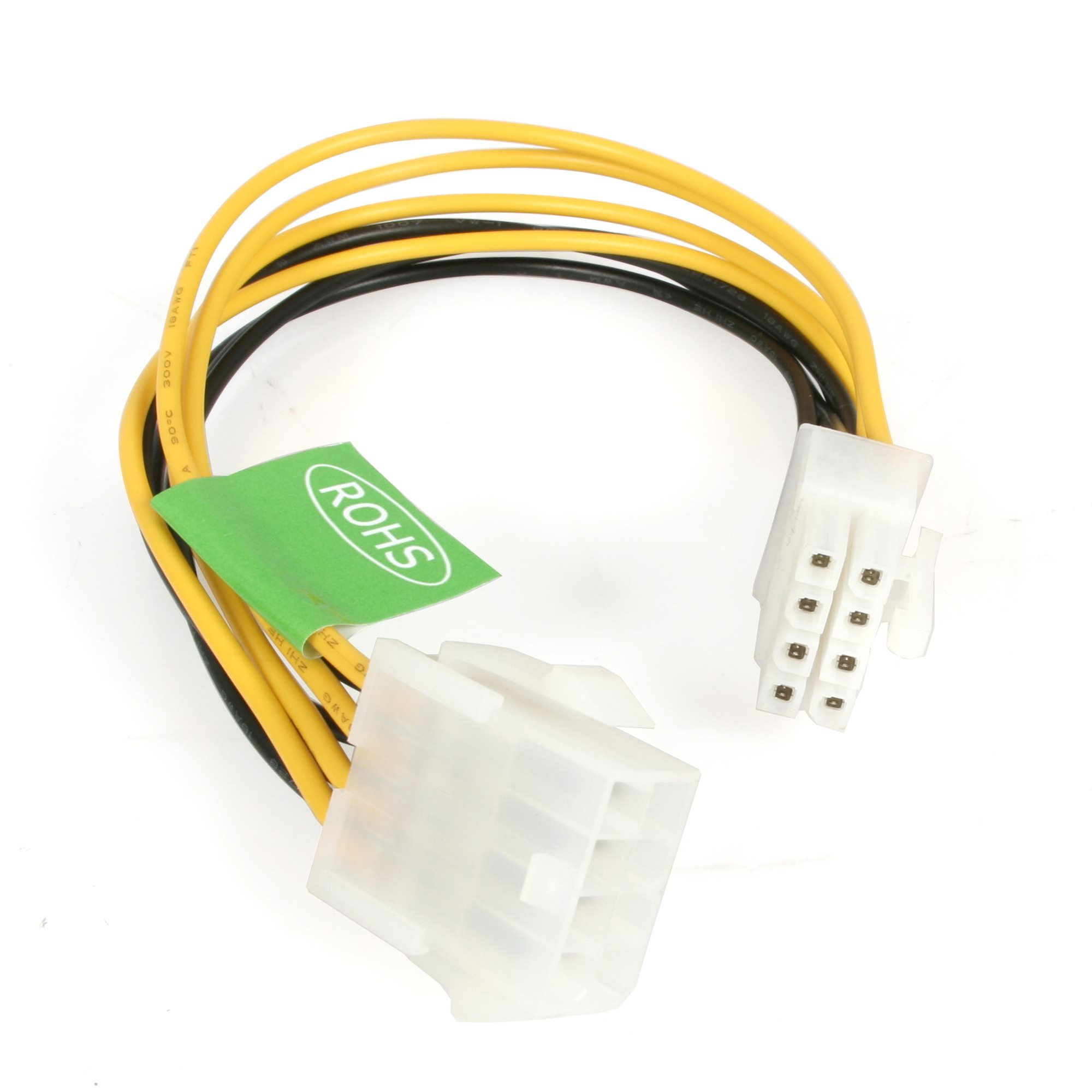 StarTech EPS 8 Pin Power Extension Cable - Power extension cable - 8 pin EPS12V (F) to 8 pin EPS12V (M) - 7.9 in - EPS8EXT - Power extension cable - 8 pin EPS12V (F) to 8 pin EPS12V (M) - 20 cm - for StarTech 430, 530