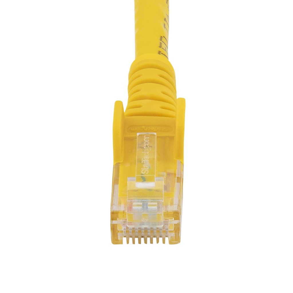 Startech 2m CAT6 Ethernet Cable, 10 Gigabit Snagless RJ45 650MHz 100W PoE Patch Cord, CAT 6 10GbE UTP Network Cable w/Strain Relief, Yellow, Wiring is UL Certified/TIA - Category 6 - 24AWG (N6PATC2MYL) - Patch cable - RJ-45 (M) to RJ-45 (M) - 2 m - UTP -
