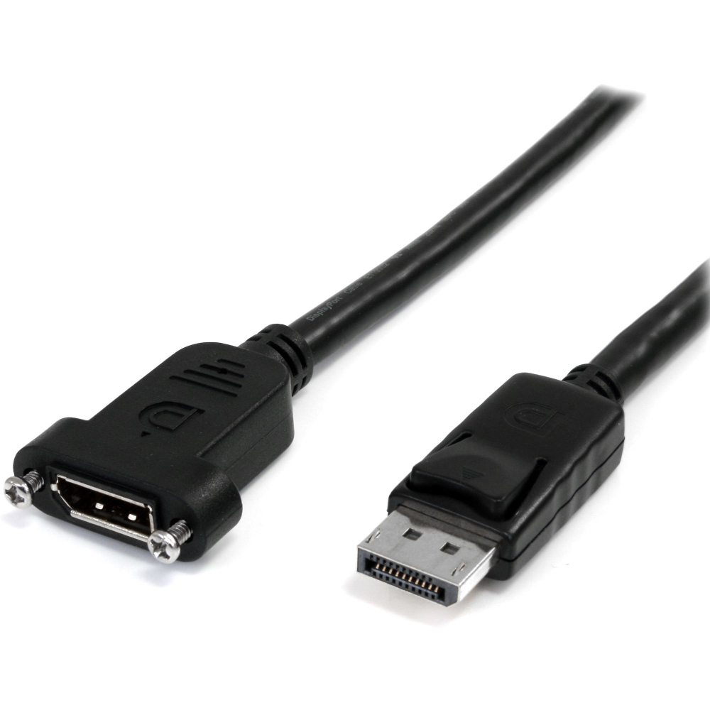StarTech 6in Mini DisplayPort to DisplayPort Video Cable Adapter (MDP2DPMF6IN) - DisplayPort cable - Mini DisplayPort (M) to DisplayPort (F) - 15.2 cm - black - for P/N: CDP2DP141MB, CDP2DP146B, CDP2DPMM1MB, CDP2DPMM6B, DISPLPORT15L, DISPLPORT3L
