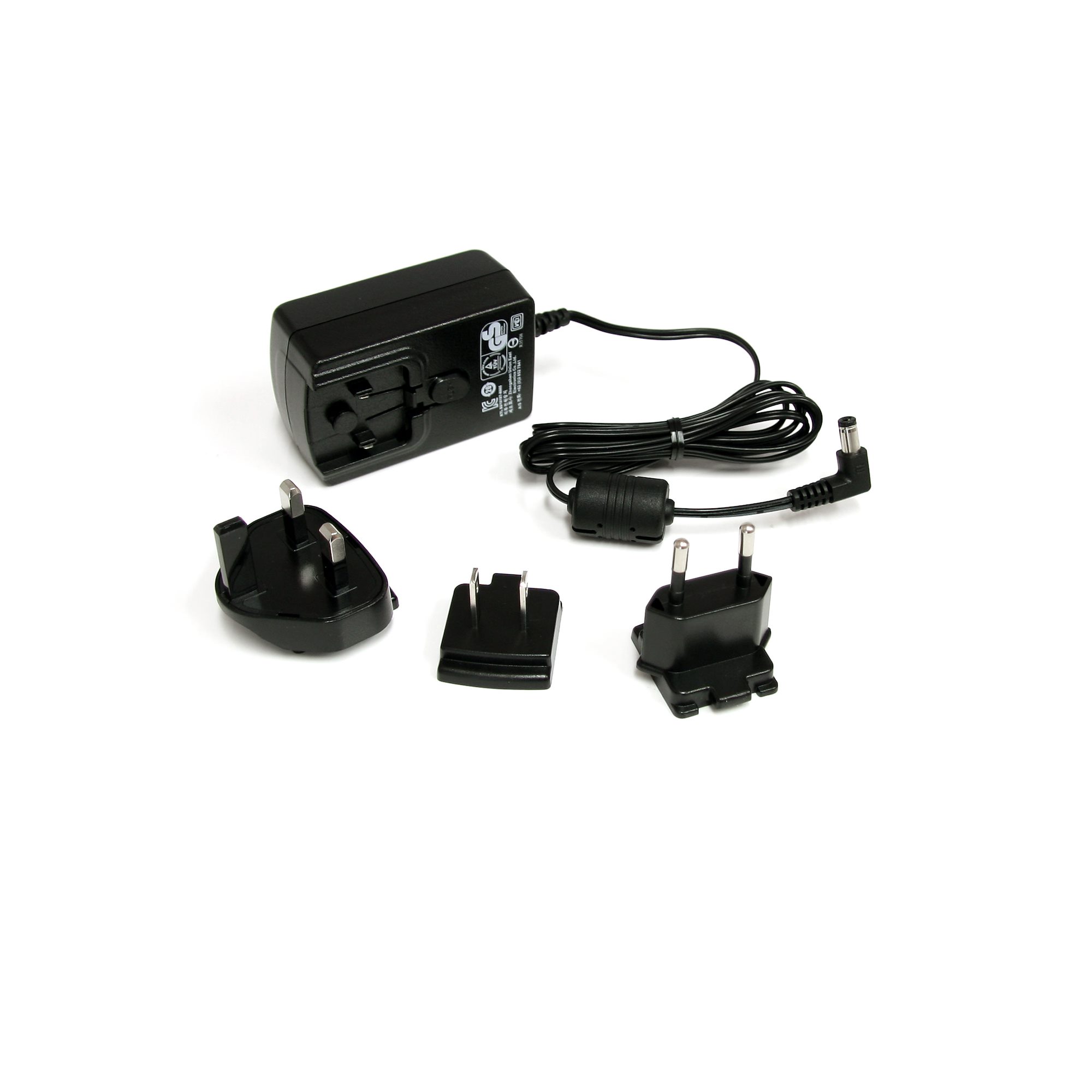 StarTech DC Adapter - 12V Adapter - 1.5A - Universal Power Adapter - AC Adapter - DC Power Supply - DC Power Cord - Replacement Adapter (IM12D1500P) - Power adapter - AC 100-240 V - black - for P/N: IES81GW, ST121HDBTL, ST121HDBTSC, SV231DPDDUA2, SV431DPD