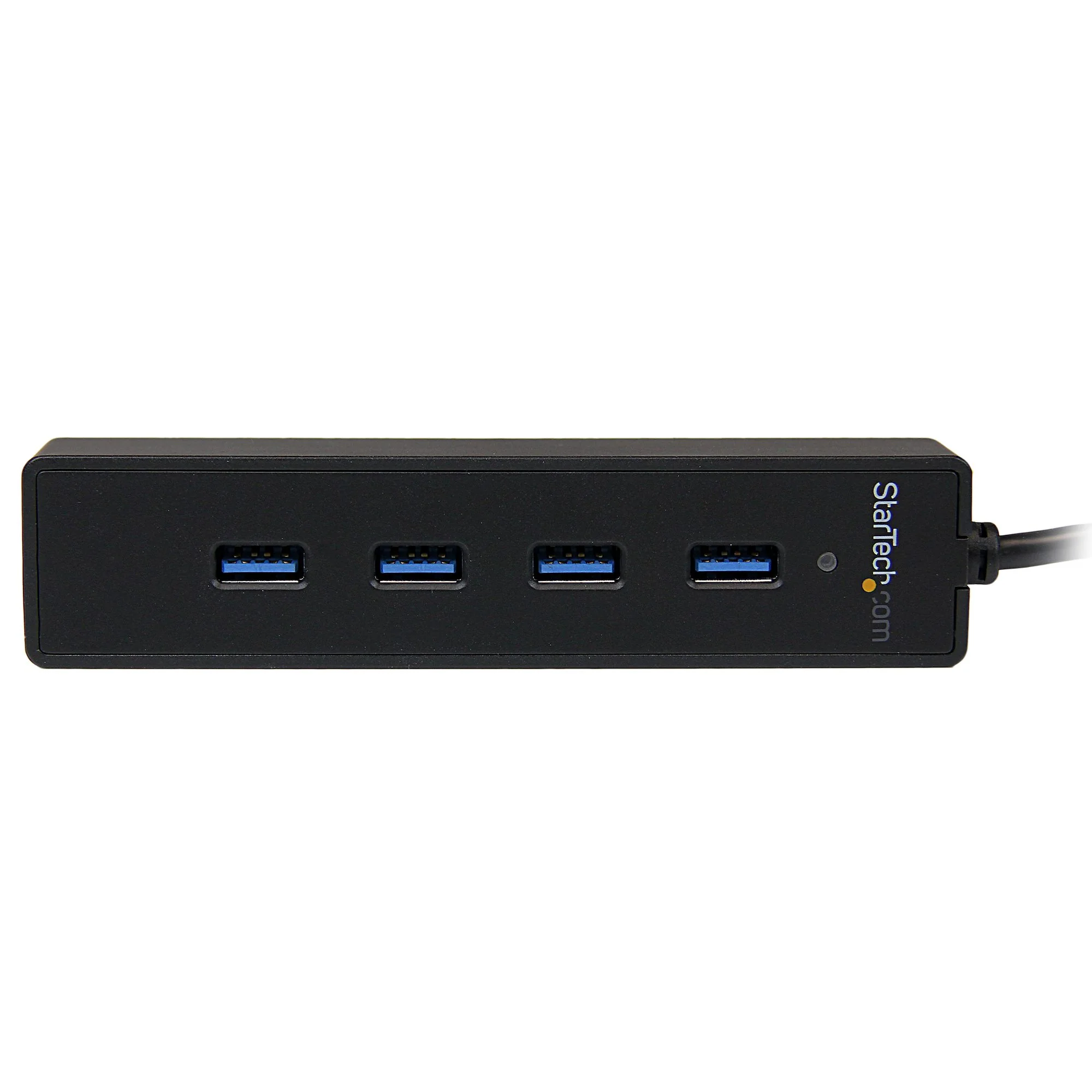 Startech 4-Port USB 3.0 Hub with Built-in Cable - SuperSpeed Laptop USB Hub - Portable USB Splitter - Mini USB Hub (ST4300PBU3) - Hub - 4 x SuperSpeed USB 3.0 - desktop - for P/N: FCREADMICRO3, MSDREADU3CA