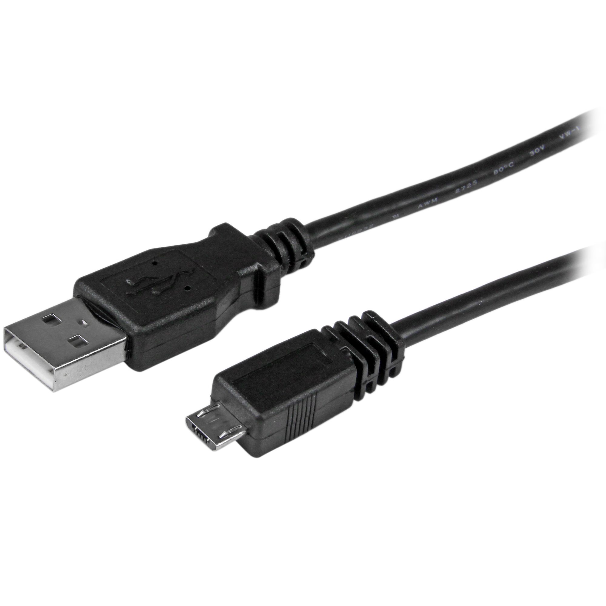 StarTech 1m Micro USB Cable A to Micro B - USB cable - USB (M) to Micro-USB Type B (M) - USB 2.0 - 1 m - black
