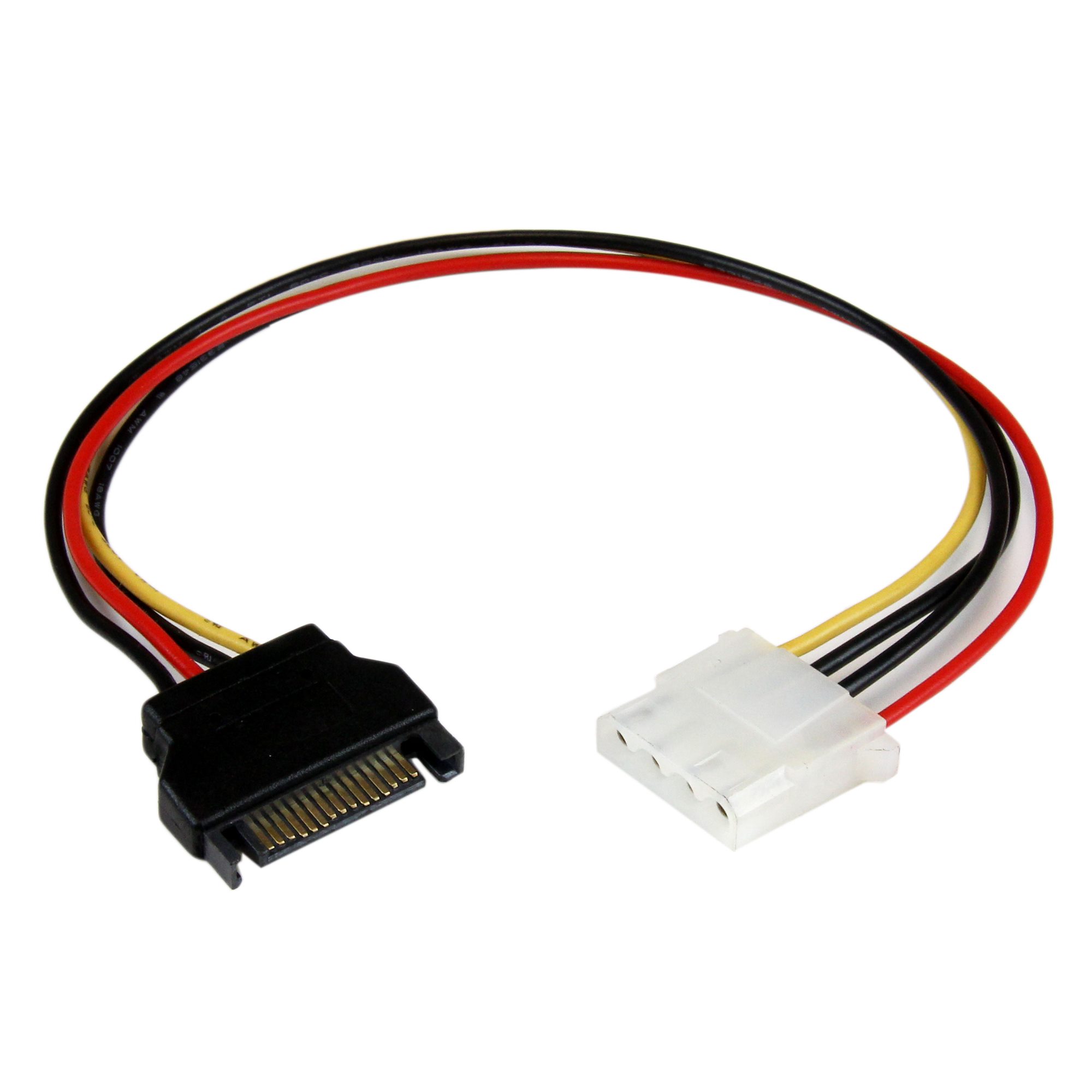 StarTech 12in SATA to LP4 Power Cable Adapter F/M - SATA to LP4 Power Adapter - SATA Female to LP4 Male Power Cable - 12 inch (LP4SATAFM12) - Power adapter - 4 PIN internal power (F) to SATA power (M) - 30.48 cm - for P/N: SATSASBP425