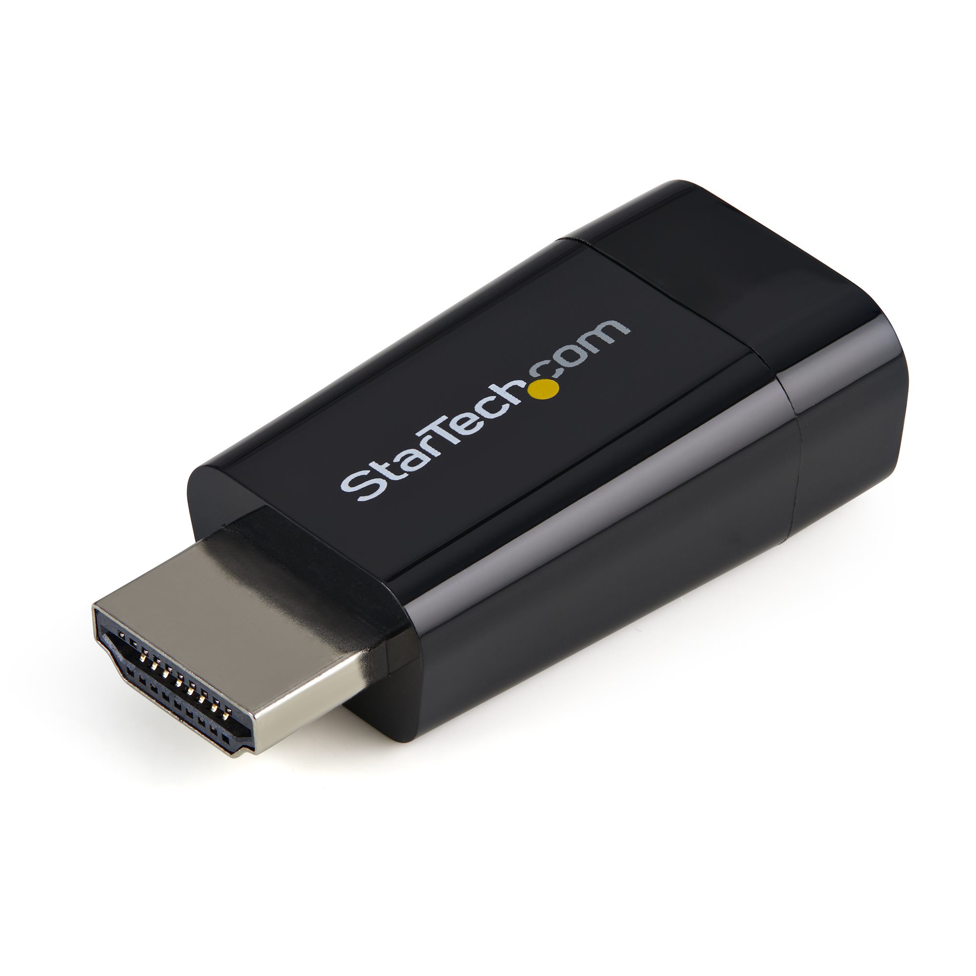Startech Compact HDMI to VGA Adapter Converter - Ideal for Chromebooks Ultrabooks & Laptops - 1920x1200/1080p - Adapter - HDMI male to HD-15 (VGA) female - 4.5 cm - black - active - for P/N: DKT30CSDHPD3, SV211HDUC, SV221HUC4K