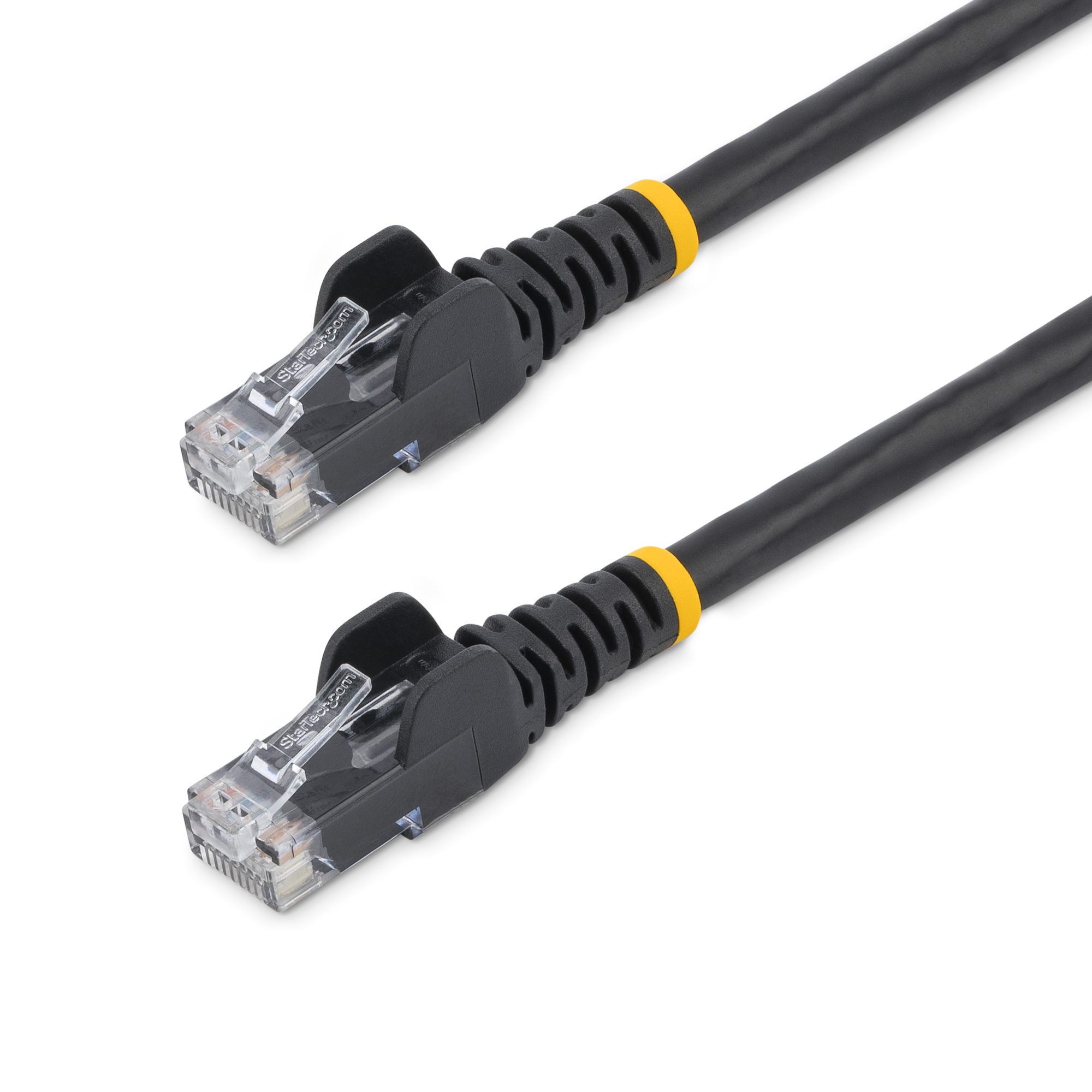 Startech 1m CAT6 Ethernet Cable, 10 Gigabit Snagless RJ45 650MHz 100W PoE Patch Cord, CAT 6 10GbE UTP Network Cable w/Strain Relief, Black, Wiring is UL Certified/TIA - Category 6 - 24AWG (N6PATC1MBK) - Patch cable - RJ-45 (M) to RJ-45 (M) - 1 m - UTP - C