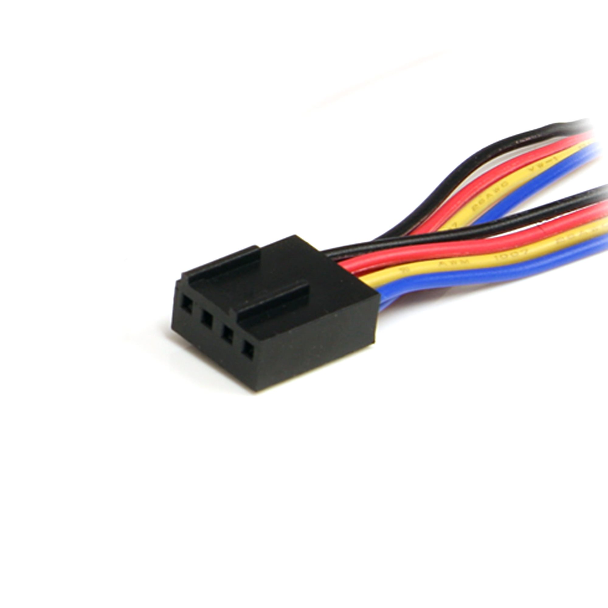 StarTech 12in 4 Pin Fan Power Splitter Cable - F/M - 1ft Fan Y Cable - 1ft 4-pin Fan Splitter Cable (FAN4SPLIT12) - Fan power splitter - 4 pin PWM (F) to 4 pin PWM (M) - 31 cm - for P/N: FAN1156PWM, FAN12025PWM, FAN8025PWM