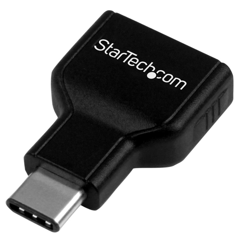 StarTech USB-C to USB Adapter - USB-C to USB-A - USB 3.1 Gen 1 - 5Gbps - USB C Adapter - USB Type C (USB31CAADG) - USB adapter - USB-C (M) to USB Type A (F) - USB 3.1 - black - for P/N: HB31C2A1CGS, HB31C2A2CB, HB31C3A1CS, HB31C3ASDMB, HB31C4AS, PEXUSB311