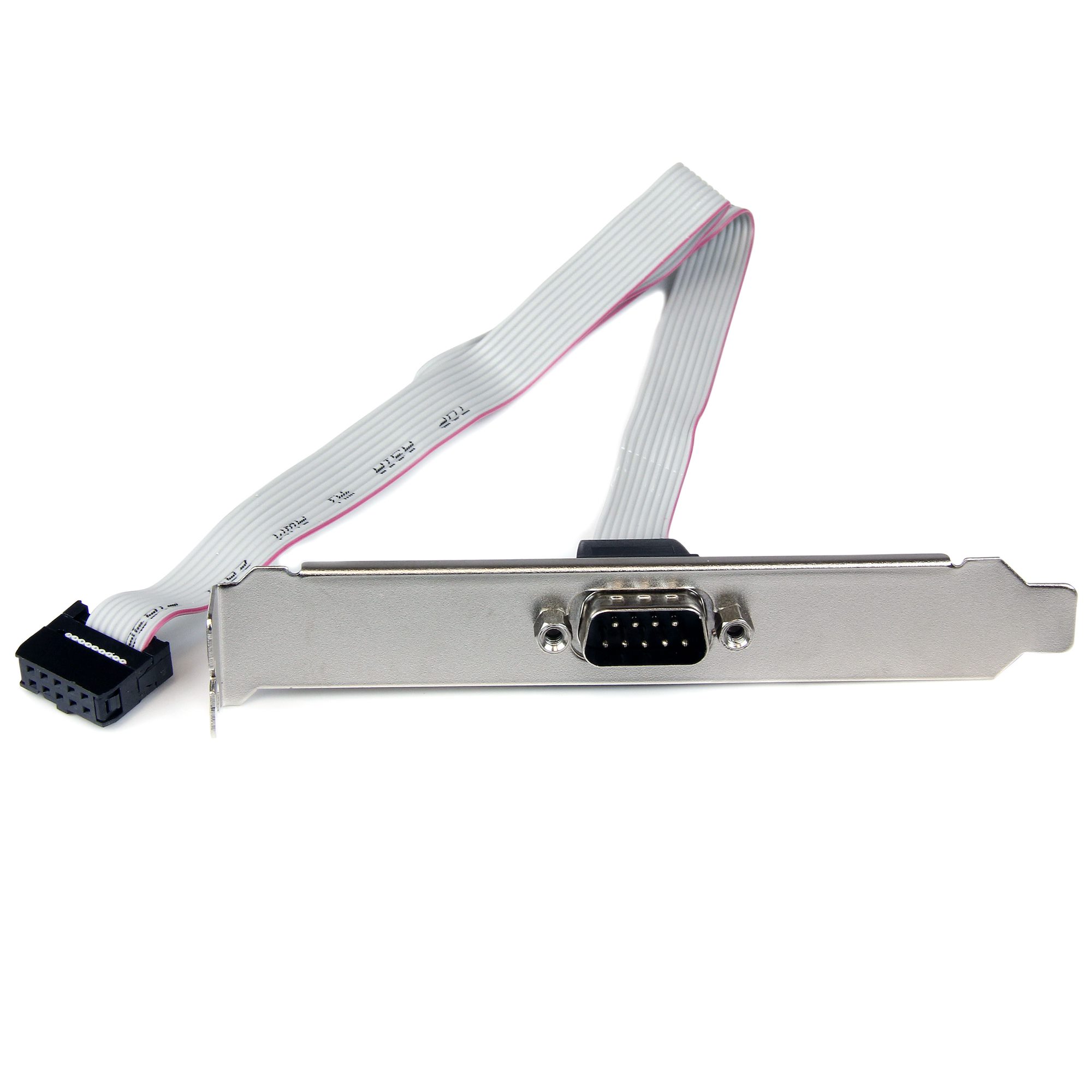 StarTech 16in (40cm) 9 Pin Serial Male to 10 Pin Motherboard Header Slot Plate - motherboard Serial Port Adapter (PLATE9M16) - Serial panel - DB-9 (M) to 10 PIN IDC (F) - 41 cm - grey