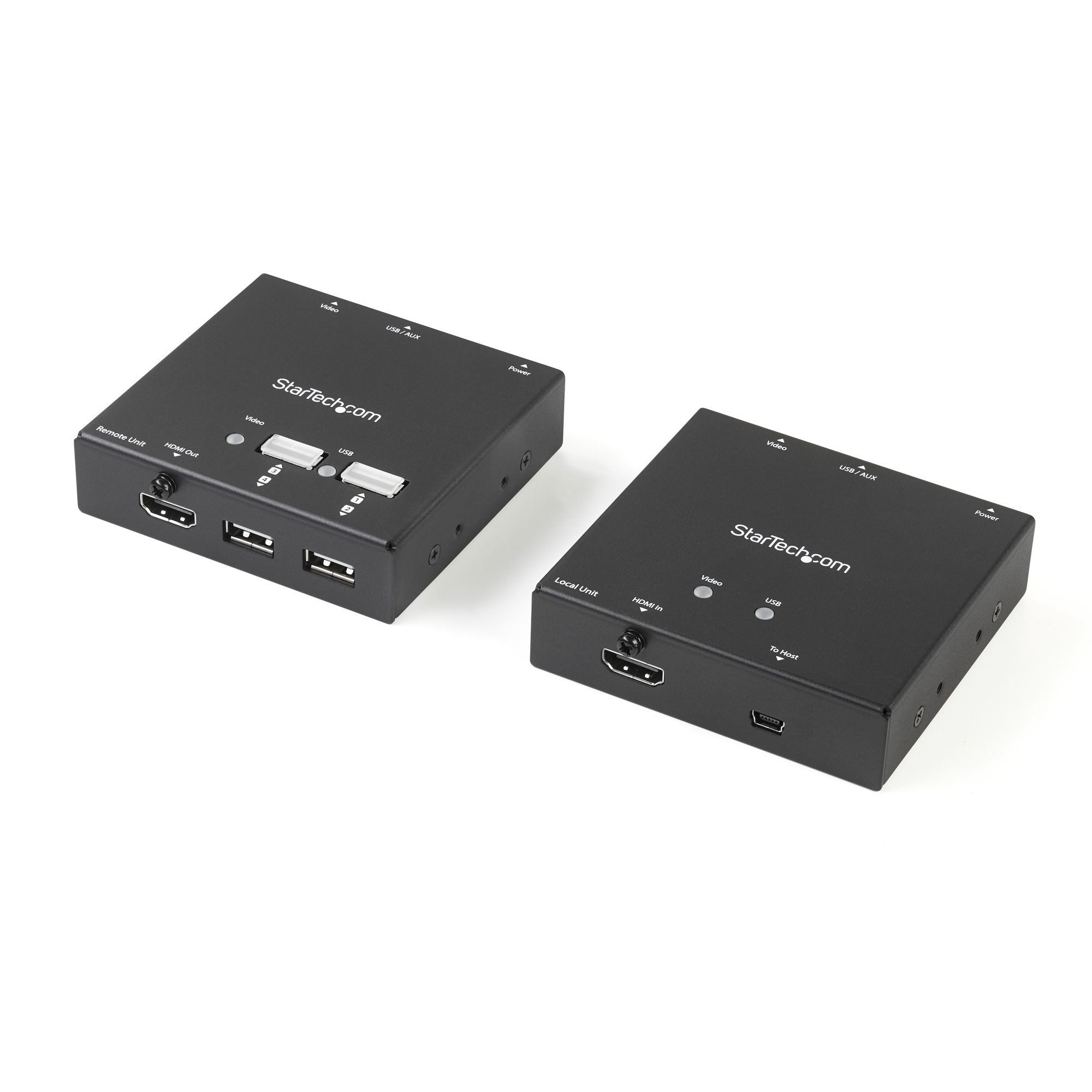 Startech HDMI over CAT6 Extender with 4-port USB Hub - Remote HDMI over CAT5 or CAT6 - 165 ft (50m) - 1080p (ST121USBHD) - Video/audio/infrared/USB extender - over CAT 6 - up to 50 m