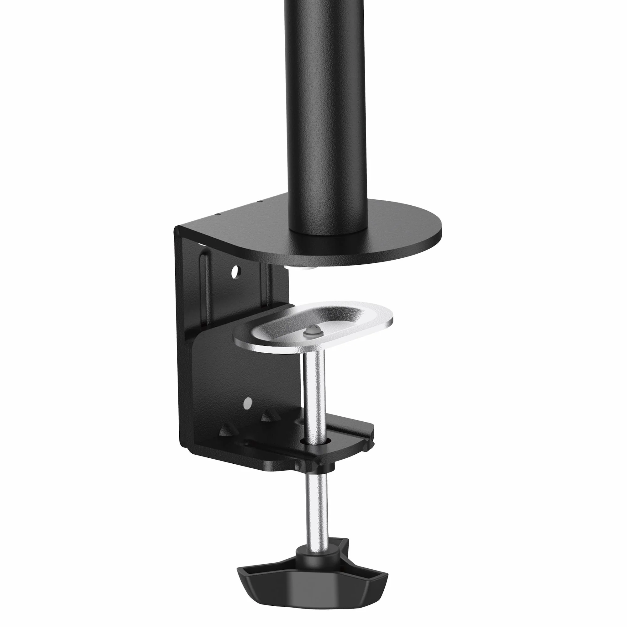 Startech Desk Mount Monitor Arm for up to 34" VESA Compatible Displays, Articulating Pole Mount with Single Monitor Arm, Ergonomic Height Adjustable, Desk Clamp or Grommet, Black - Small Footprint Design (ARMPIVOTB) - Adjustable arm - for LCD display - st