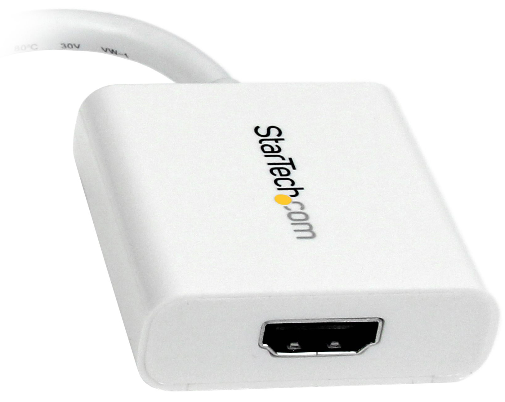 Startech Mini DisplayPort® to HDMI® Video Adapter Converter 1920x1200 - White Mini DP to HDMI Adapter M/F (MDP2HDW) - Adapter - Mini DisplayPort male to HDMI female - 17 cm - white