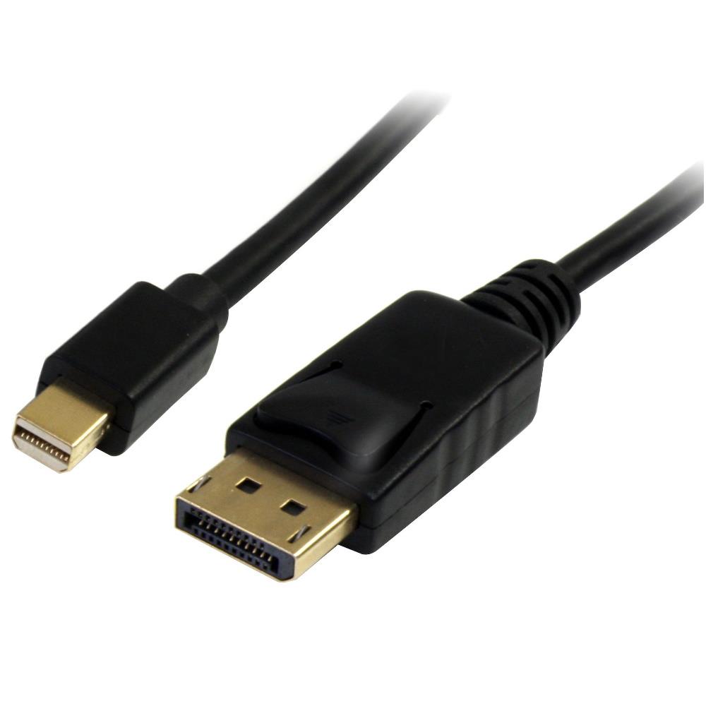 StarTech 3m Mini DisplayPort to DisplayPort 1.2 Cable DisplayPort 4k - DisplayPort cable - DisplayPort (M) to Mini DisplayPort (M) - 3 m - black