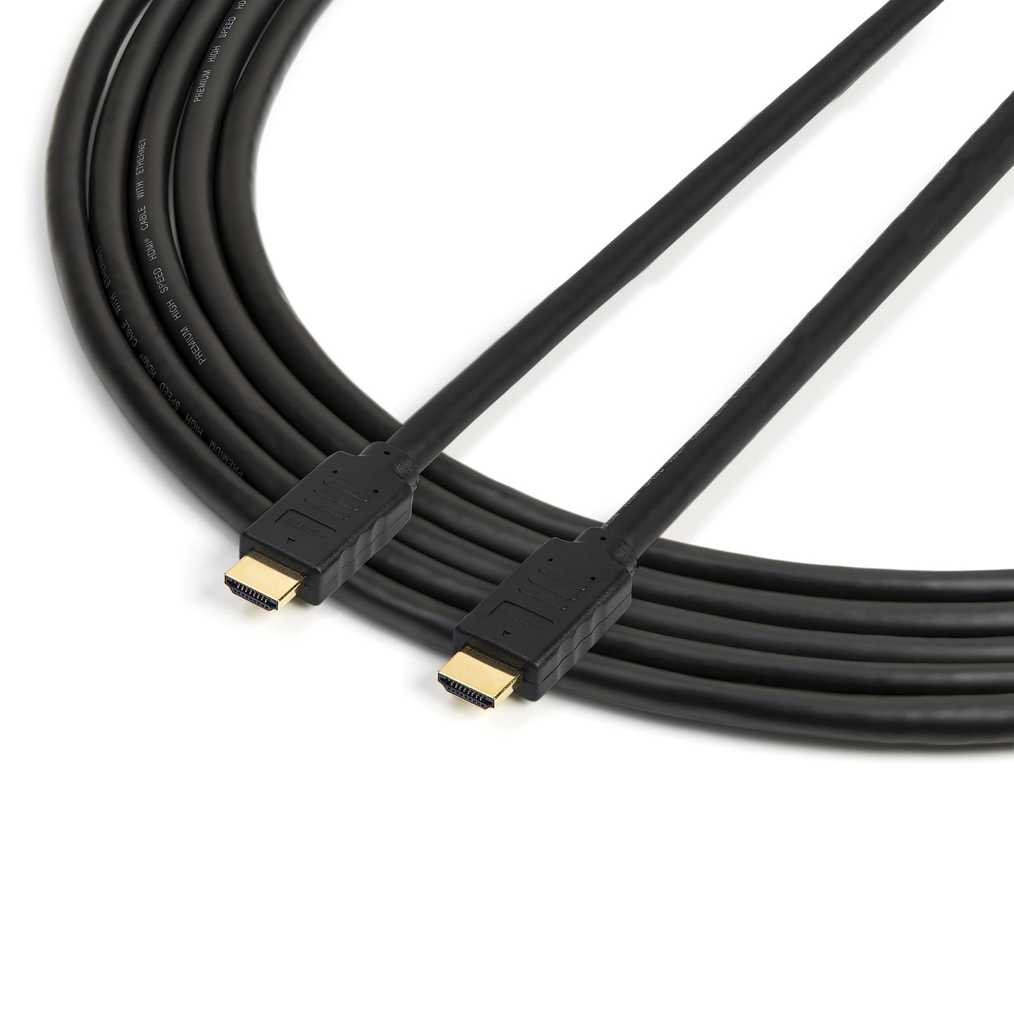 Startech StarTech.com Premium Certified High Speed HDMI 2.0 Cable with Ethernet - 15ft 5m - 3D Ultra HD 4K 60Hz - 15 feet Long HDMI Male to Male Cord (HDMM5MP) - HDMI cable with Ethernet - HDMI male to HDMI male - 5 m - black - for P/N: KITBXAVHDPEU, KITB