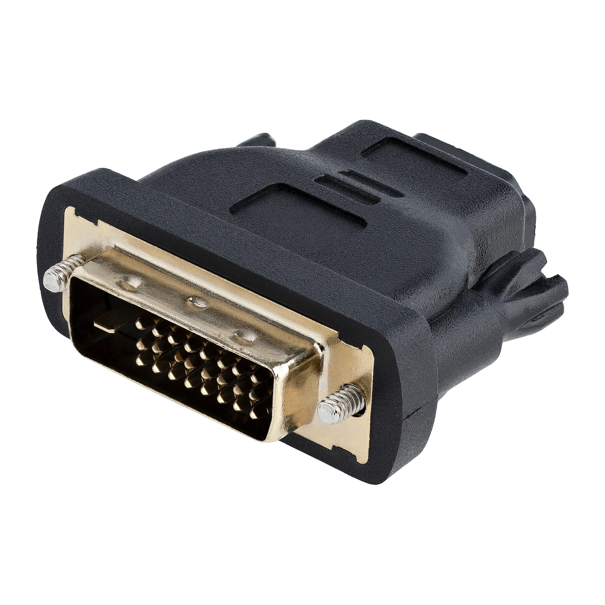 Startech HDMI to DVI-D Video Cable Adapter - F/M - HD to DVI - HDMI to DVI-D Converter Adapter (HDMIDVIFM) - Adapter - dual link - HDMI female to DVI-D male - black - for P/N: HDMM1MP, HDMM2MP, HDMM3MP, RKCOND17HD, SV231DHU34K6, SV231HU34K6, SV431HU34K6